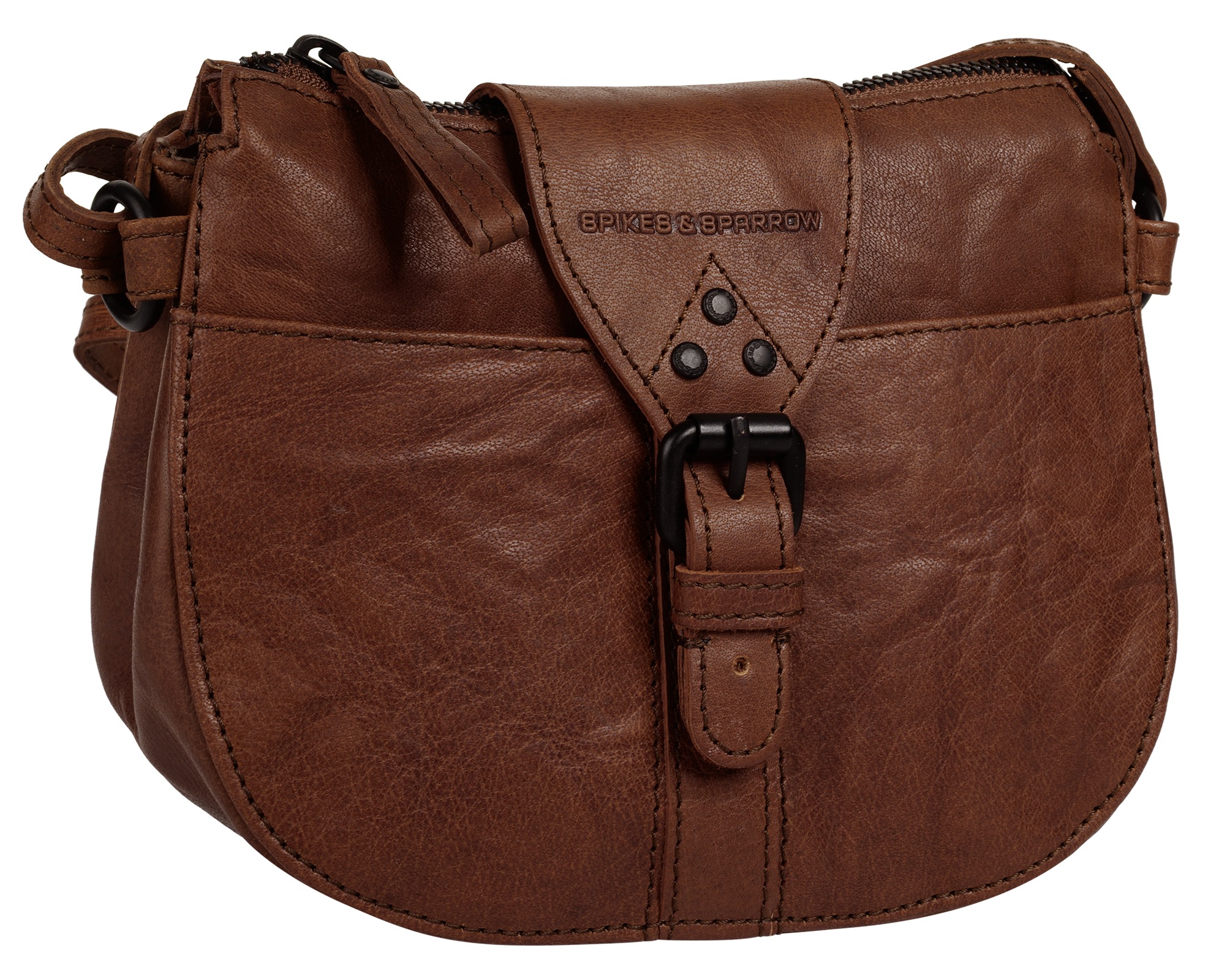Spikes & Sparrow Umhängetasche "SPIKES & SPARROW Damen echt Leder" echt Leder