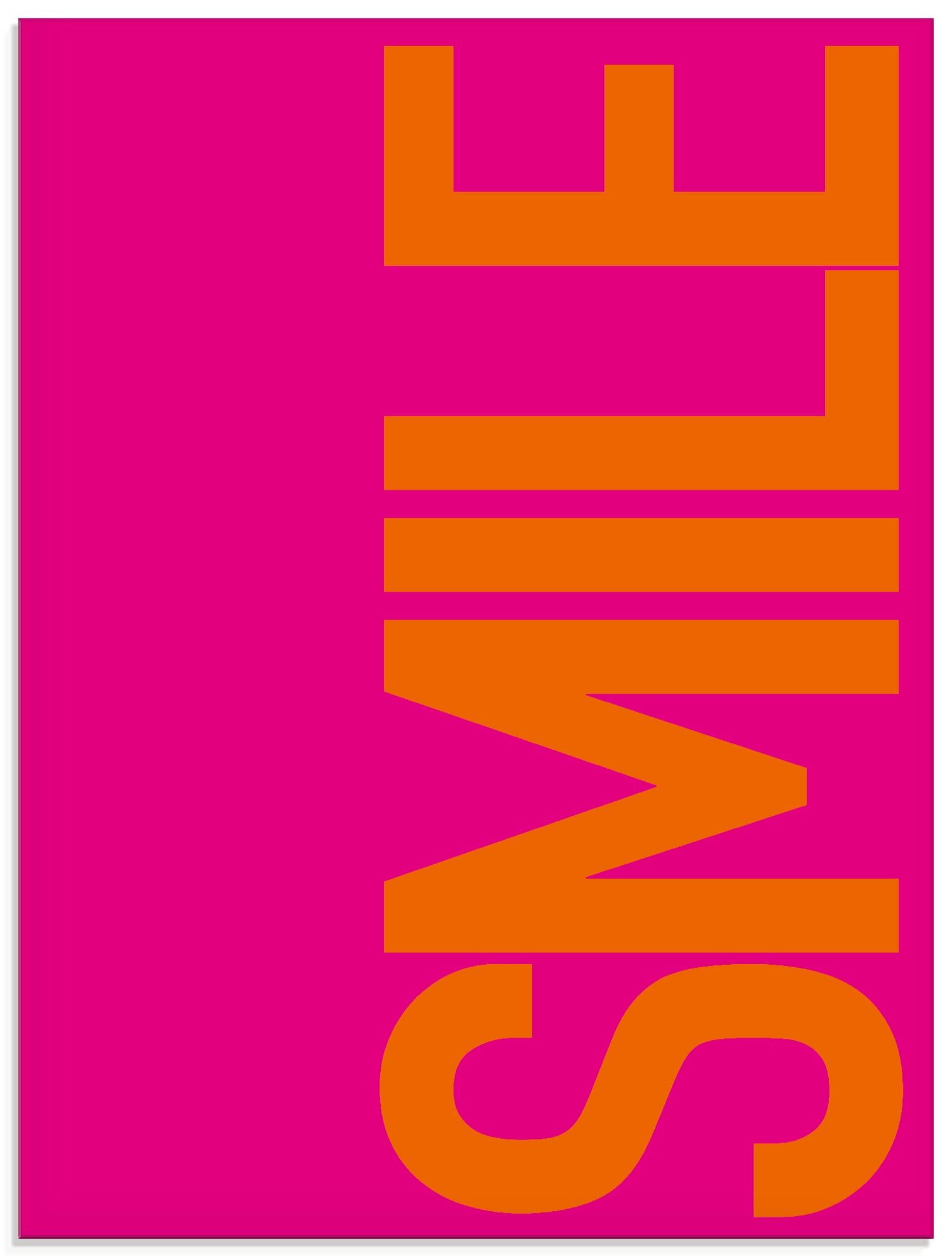 Image of Artland Glasbild "Smile" Sprüche & Texte 1 Stk. tlg. in verschiedenen Grössen