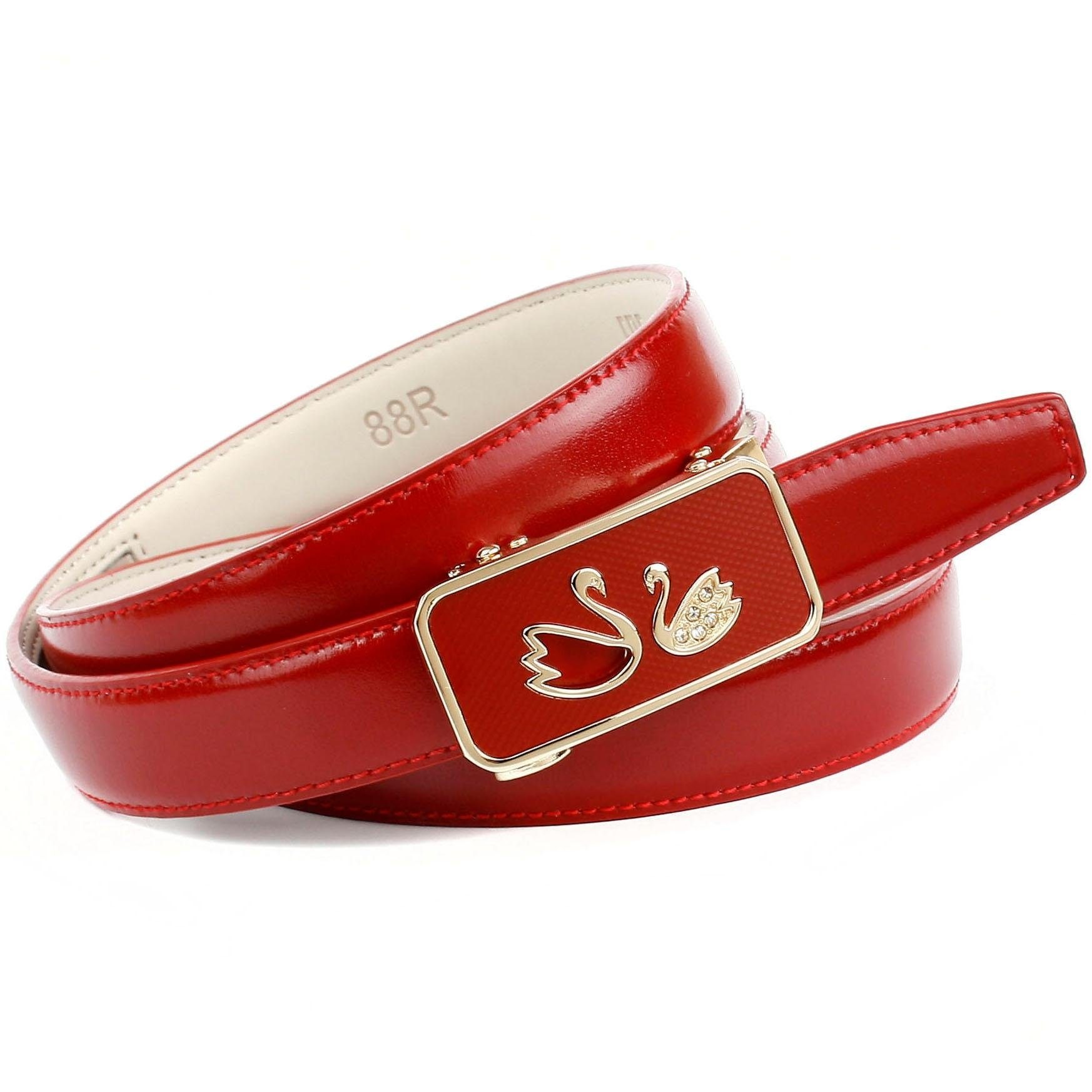 Image of Anthoni Crown Ledergürtel, Schliesse mit Schwänen bei Ackermann Versand Schweiz