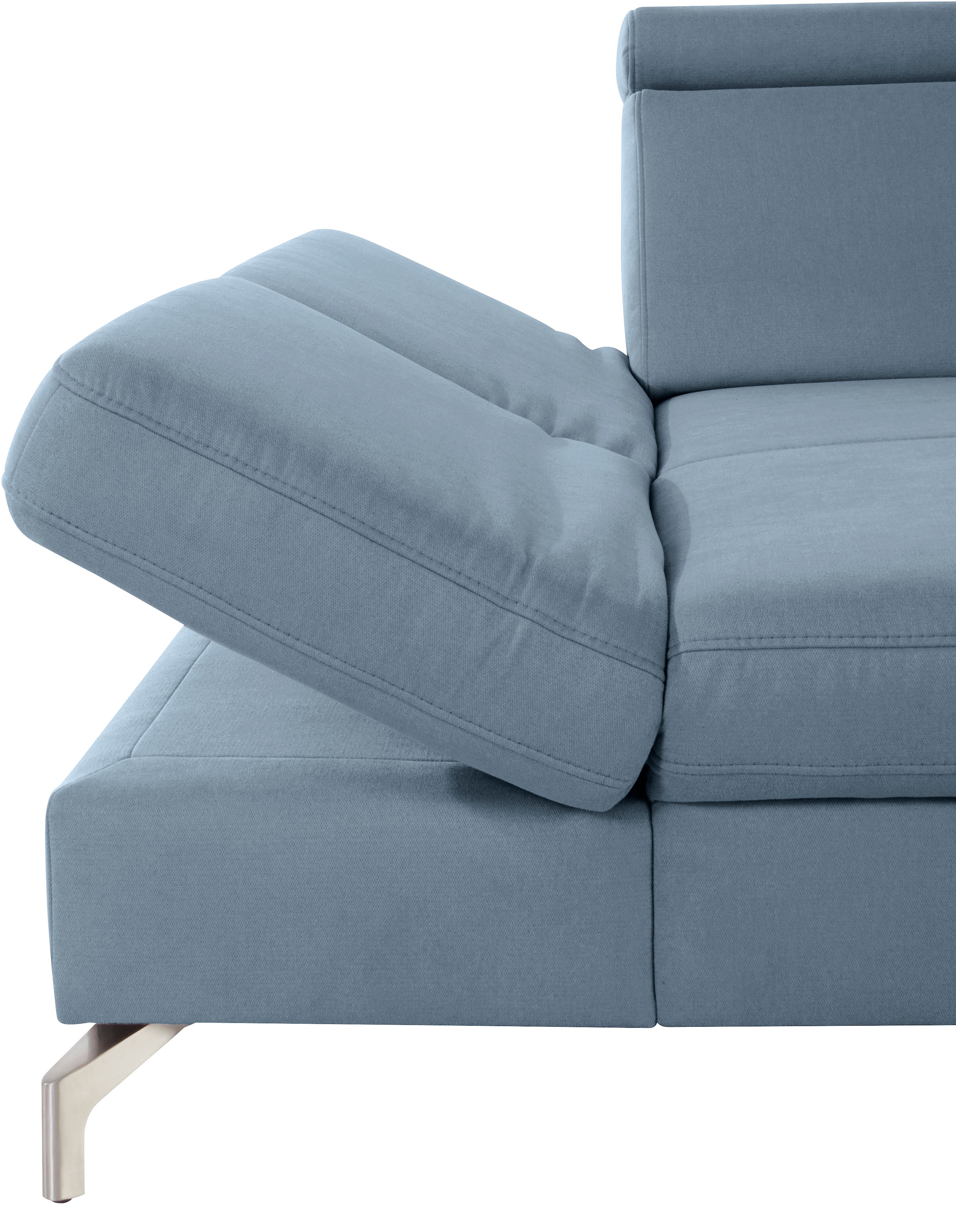 sit&more Ecksofa »Brisbane L-Form« Fusshöhe 12 cm, inklusive Sitztiefen-, Armteil- und Kopfteilverstellung