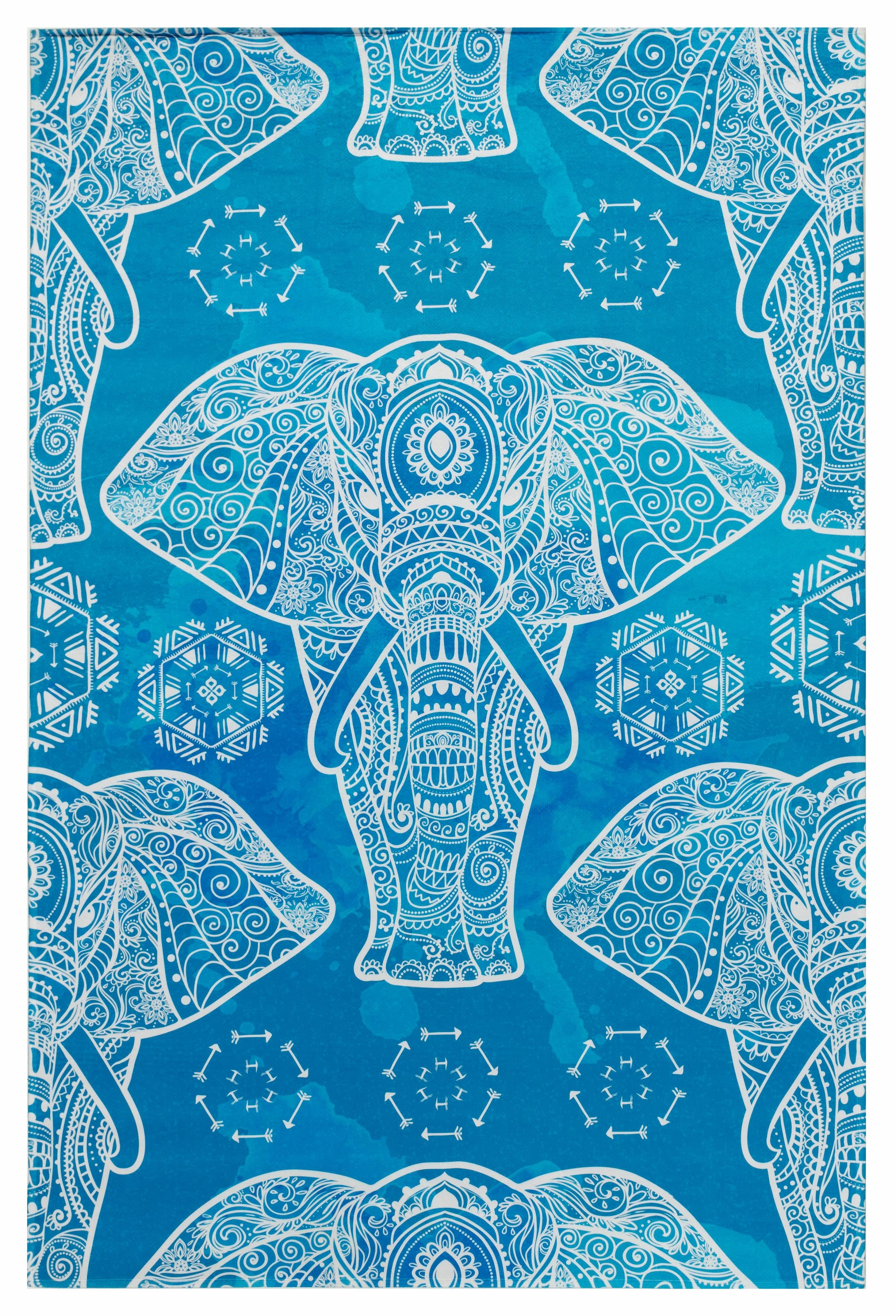 Böing Carpet Kinderteppich »Lovely Kids 411«, rechteckig, Motiv Elefant Mandala, Kinderzimmer