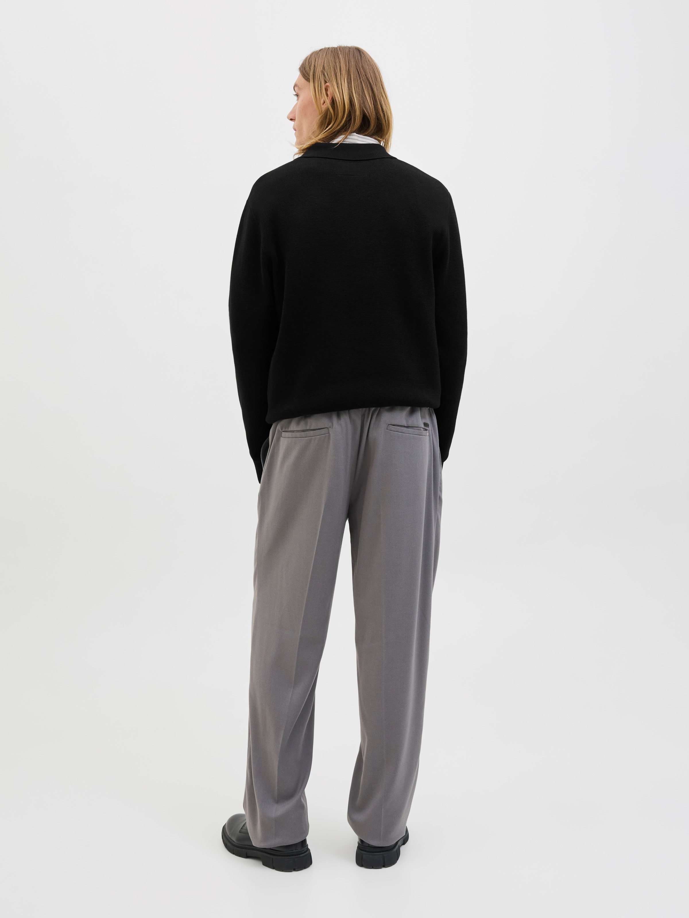 Jack & Jones Polokragenpullover »JPRBLAMILANO STITCH KNIT ZIP POLO SN«