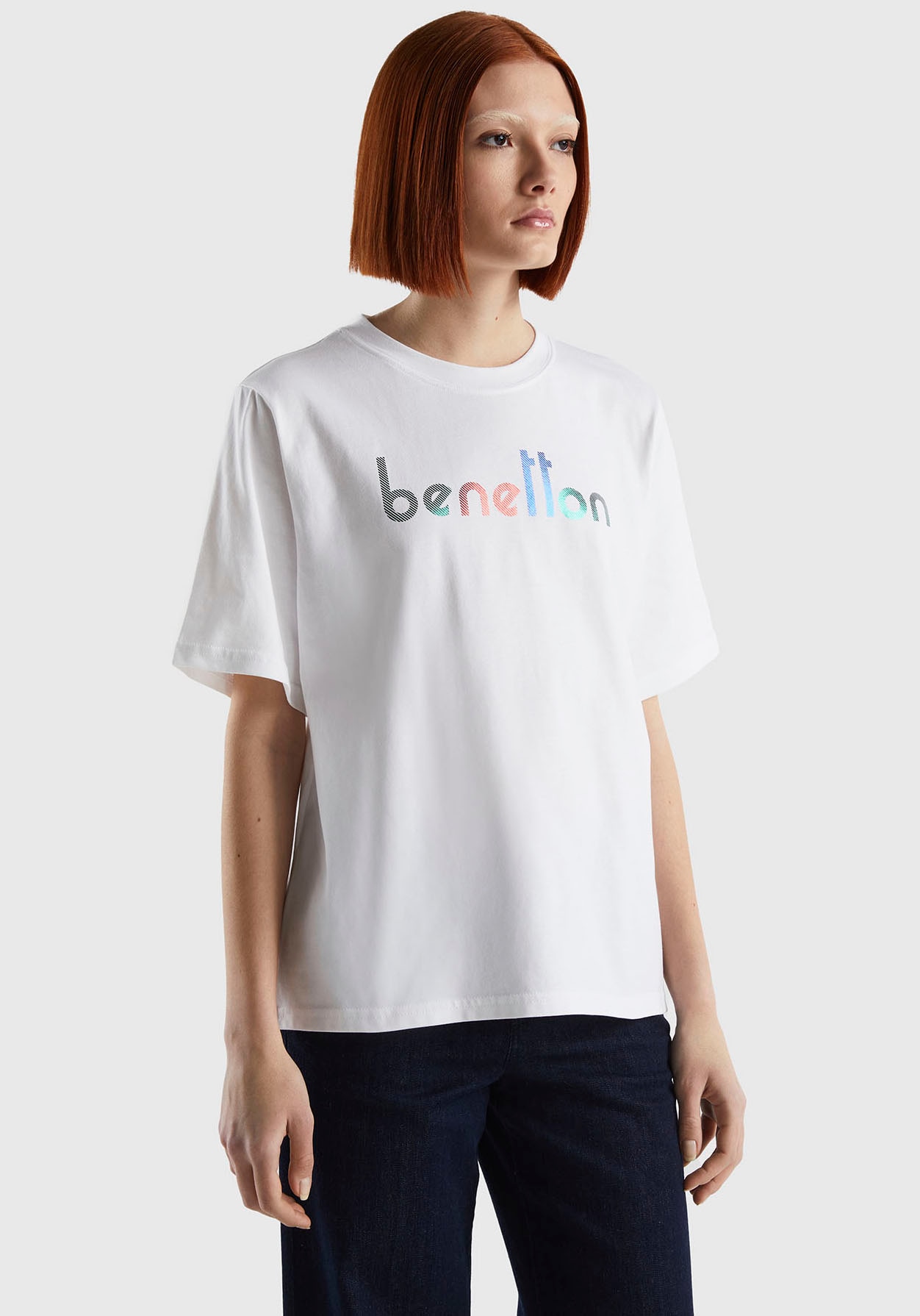 ♕ United Colors of Benetton der auf bestellen T-Shirt, Brust mit versandkostenfrei Logodruck