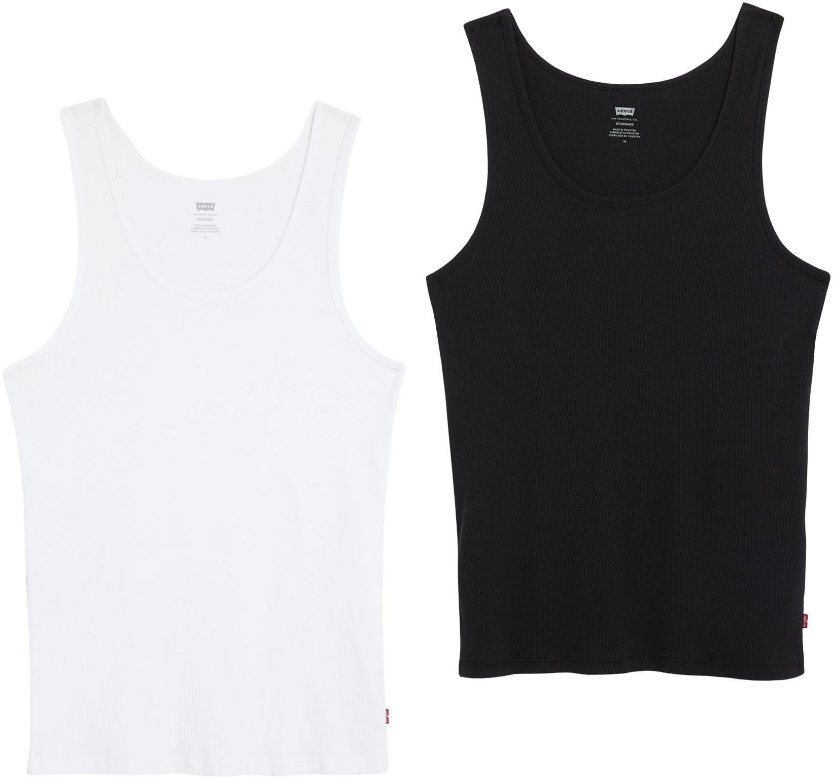Image of Levis Ripptanktop "Pride Rib Tank - 2 Pack" Packung, 2er, 2 Stk. in Schwarz und Weiss