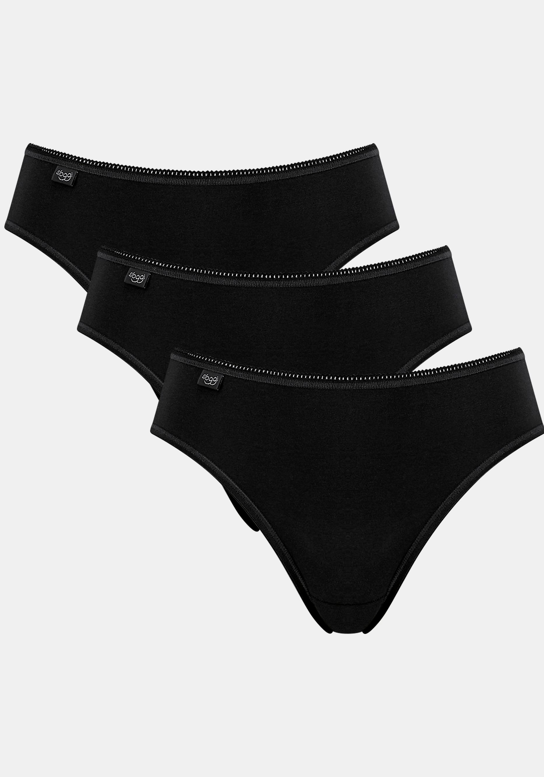 Image of sloggi Taillenslip "24/7 Cotton" 3er Pack, elastischer Bund mit Spitze, flache Nähte