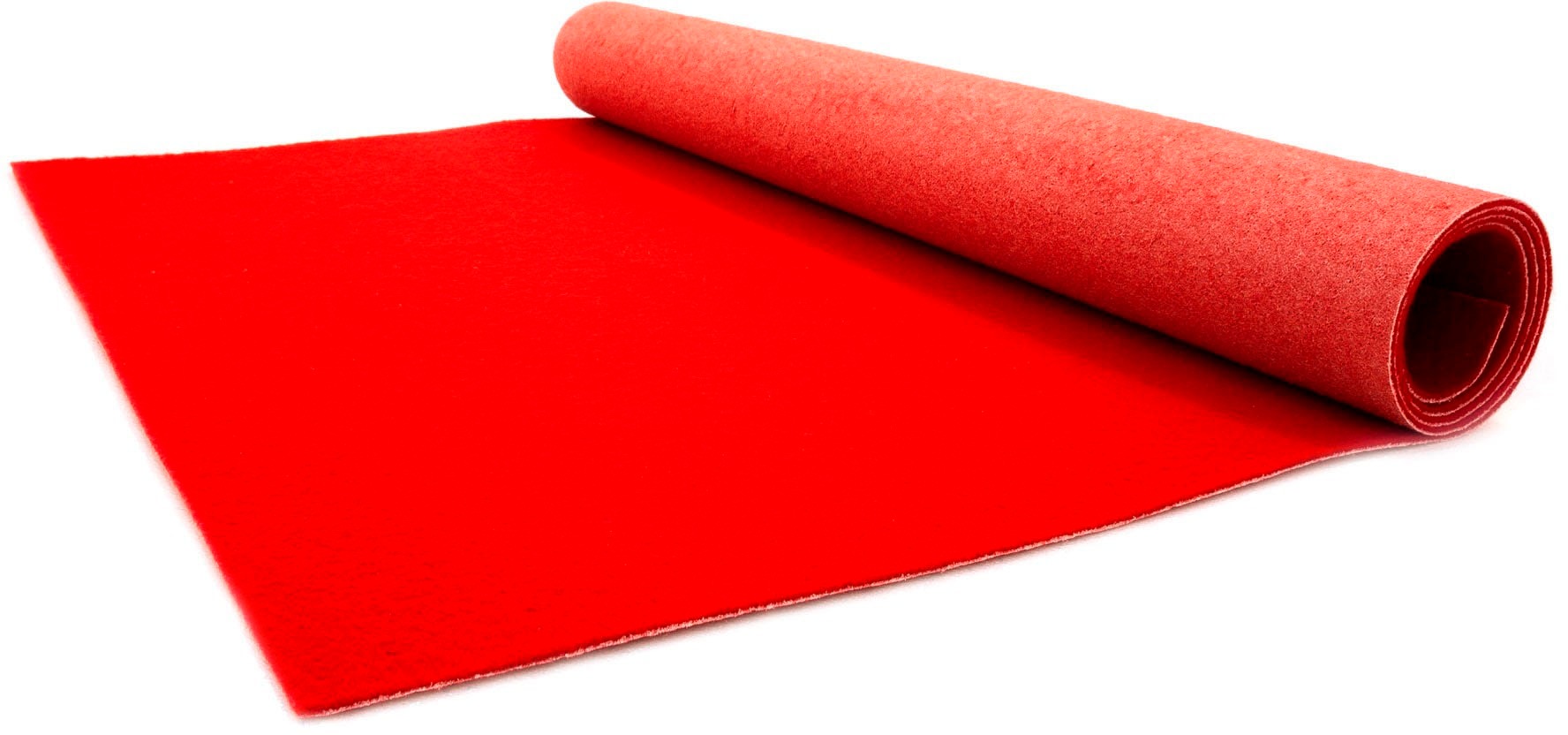 Primaflor-Ideen in Textil Läufer "PODIUM, Made in Belgium" rechteckig 2,6 mm Höhe Breite 150 cm, Nadelfilz, Uni-Farben, robust & strapazierfähig