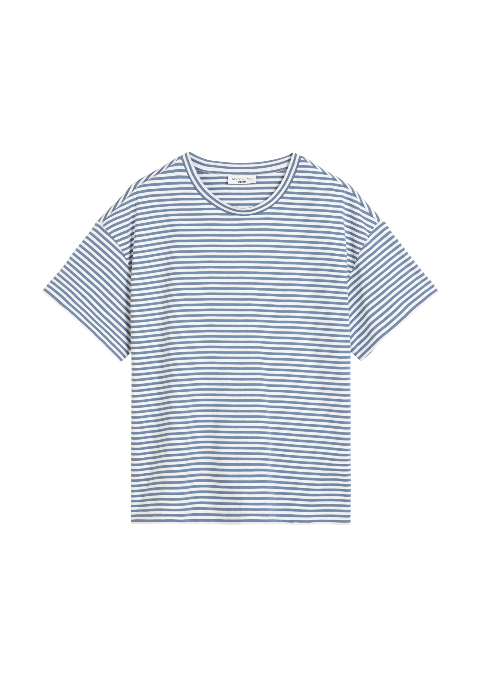 Marc O'Polo DENIM T-Shirt, geringelt, Rundhals, relaxed fit