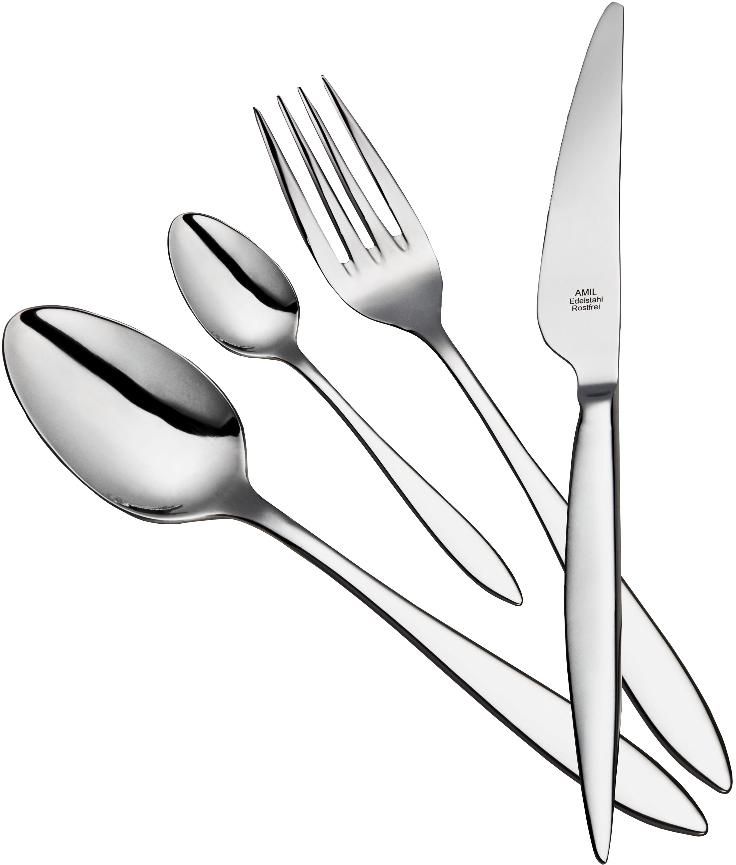 Image of AMIL Besteck-Set »8895«, (Set, 30 tlg.), Edelstahl 18/10, hochglanzpoliert bei Ackermann Versand Schweiz