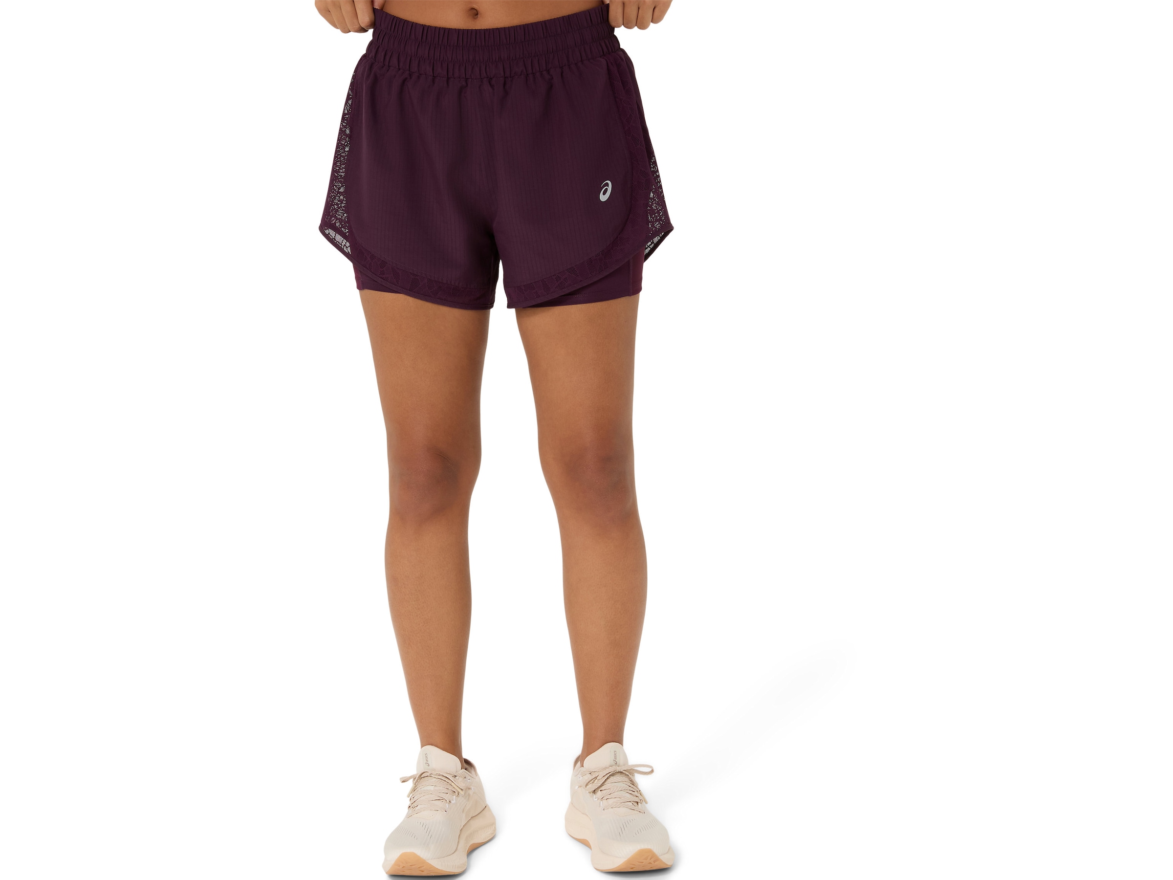 Image of Asics Laufshorts "NAGINO RUN 2-N-1 SHORT" Wasserabweisend, Reflektierend, Praktische Taschen