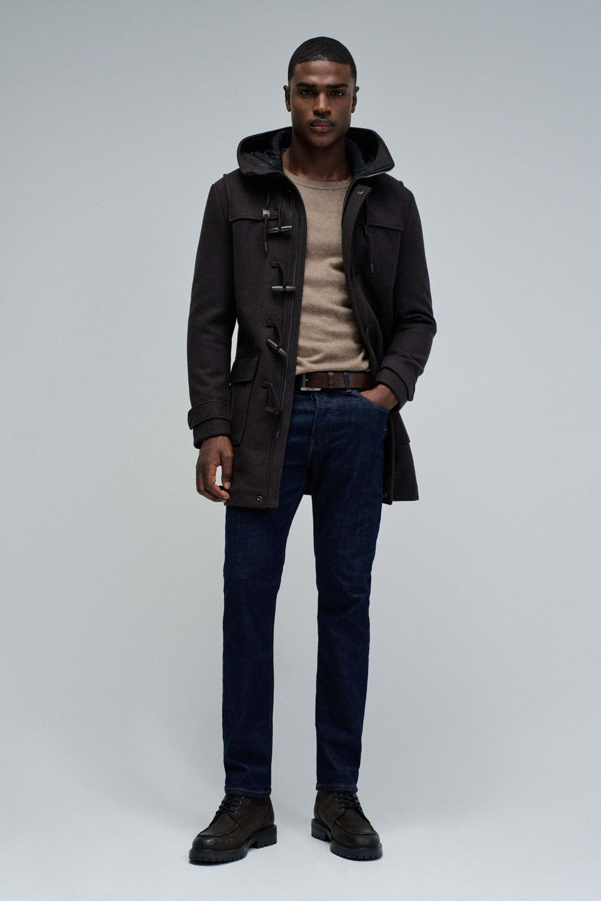 Salsa Veste en laine »Salsa Jeans Wollmantel Wool Duffle Coat«