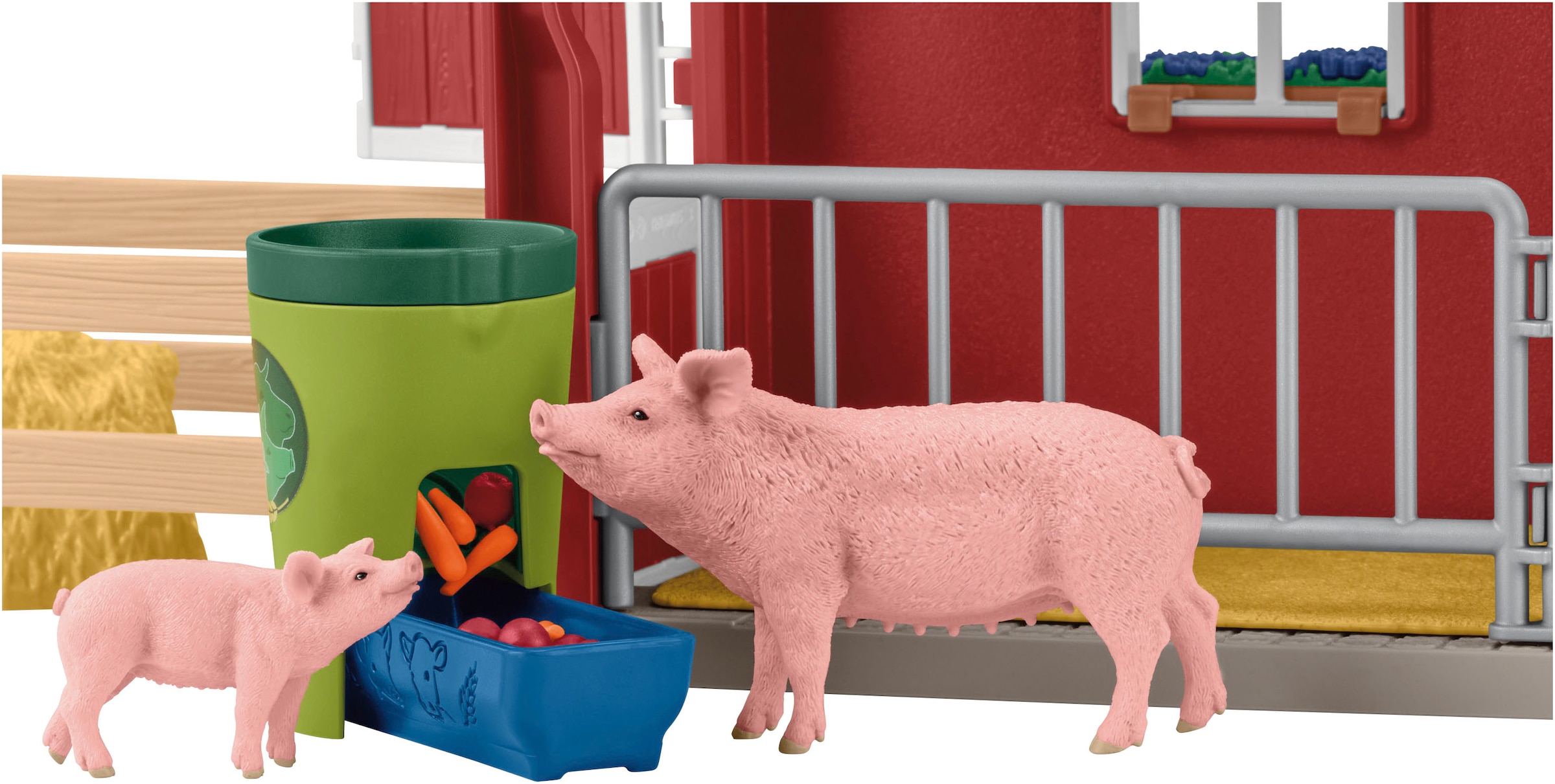Schleich® Spielwelt »FARM WORLD, Grosse Farm rot (42606)« Made in Europe
