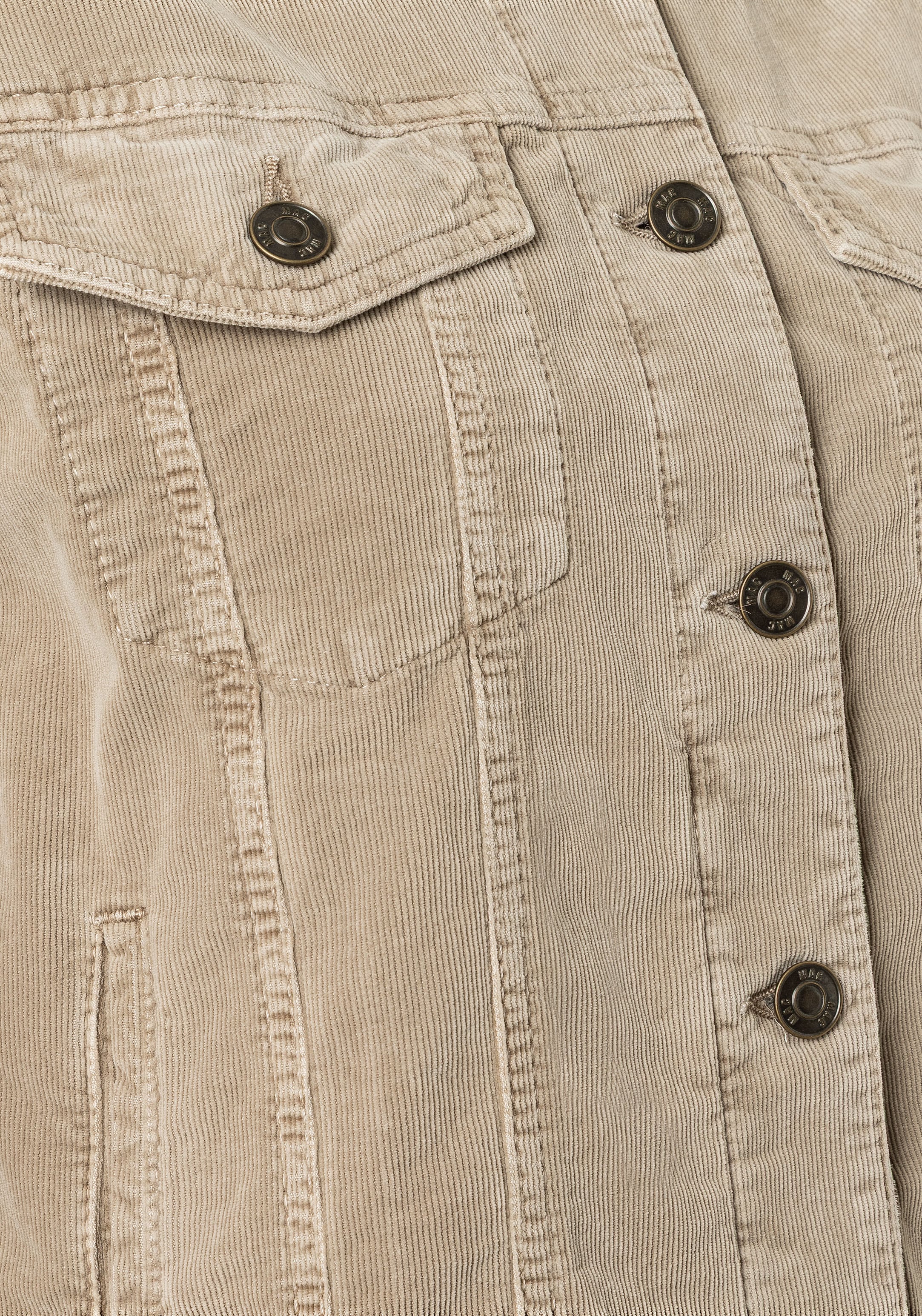 MAC Veste en velours côtelé mit Taschen