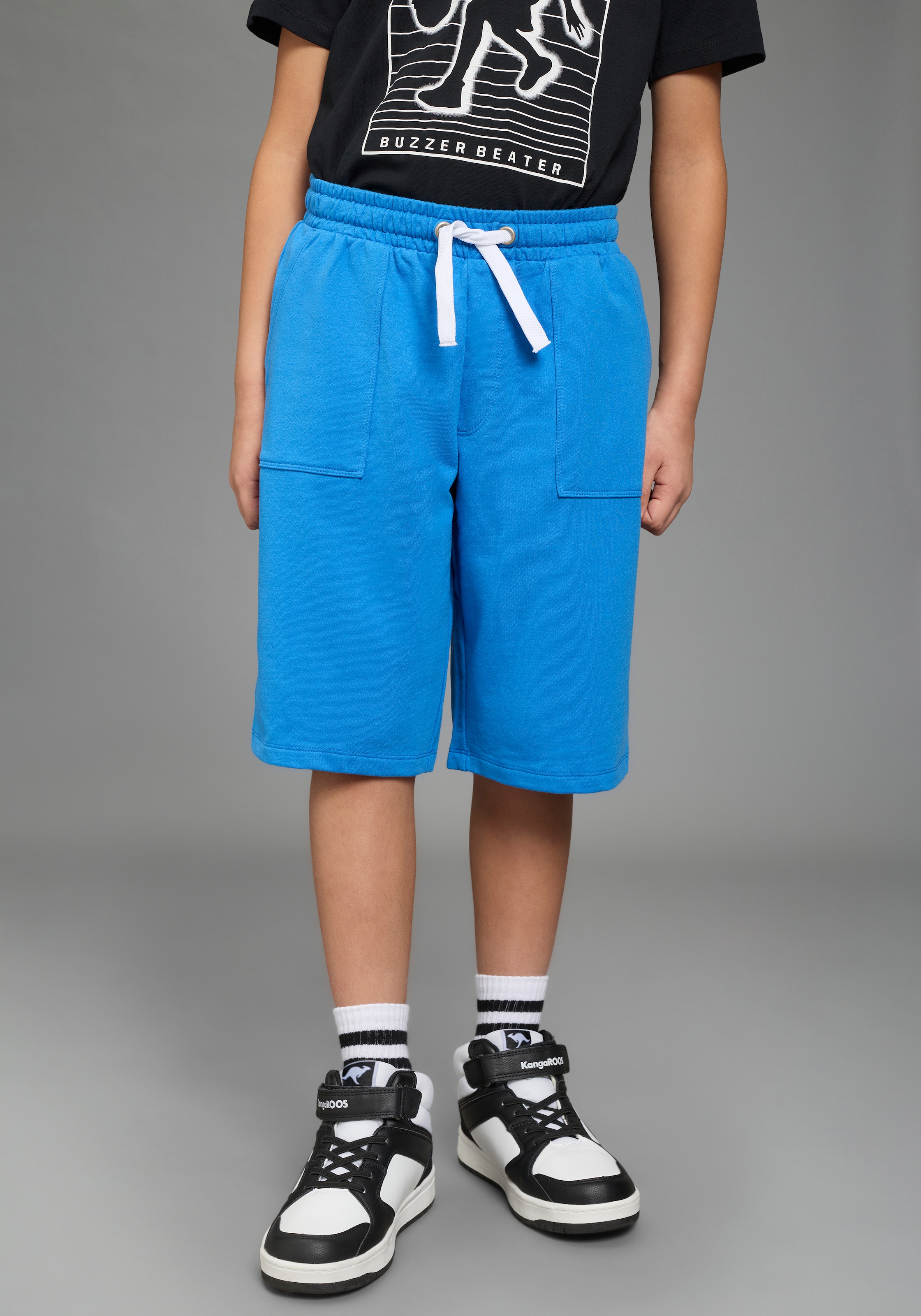 KIDSWORLD Sweatshorts »2er Pack Sweatbermudas«  für Jungen, gerade Beinform, sportlicher Stil