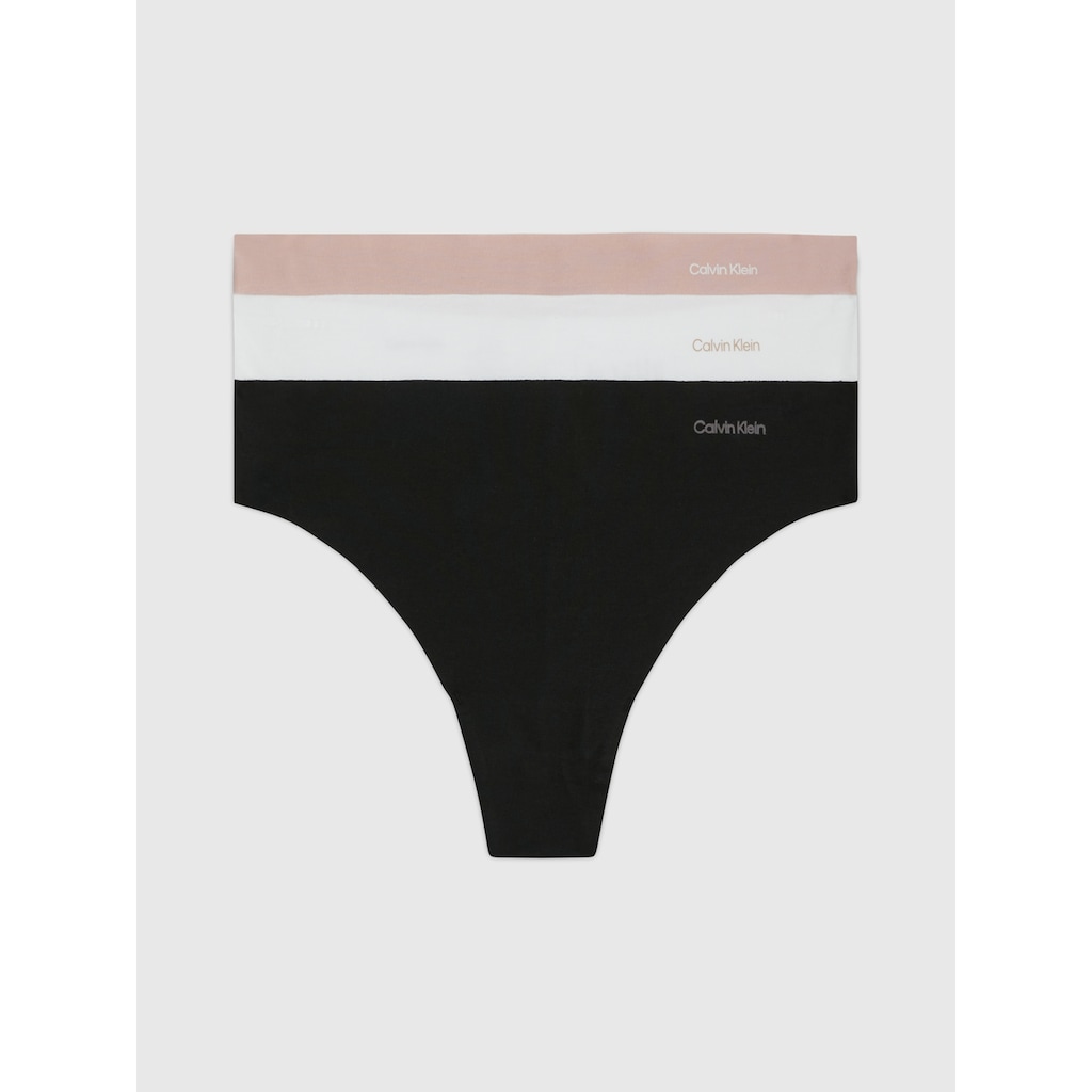Calvin Klein Underwear Tanga »3 PACK THONG (MID-RISE)«, (Packung, 3 St., 3er-Pack)