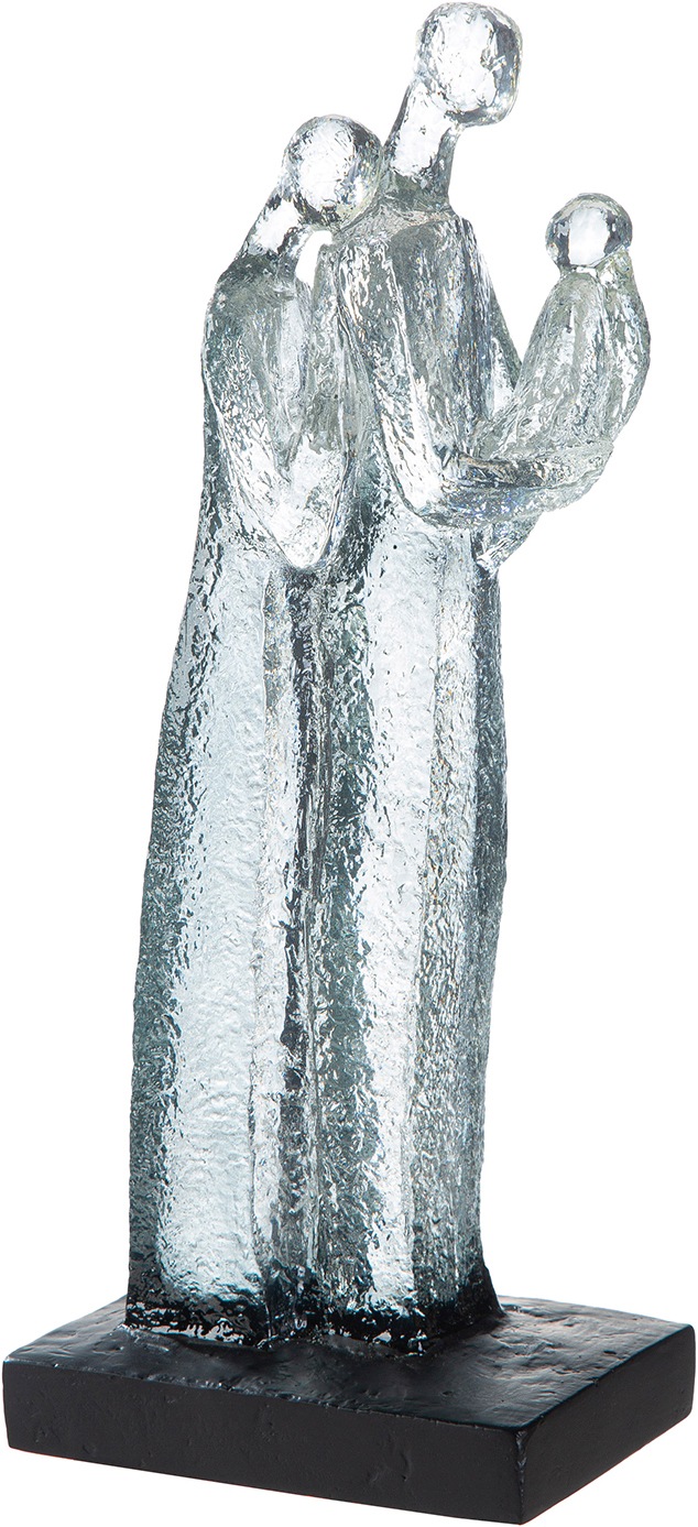 Image of GILDE Skulptur "Skulptur Familienglück klar; schwarz" Familienbande Harmonie Liebe Zusammenhalt Symbolfigur