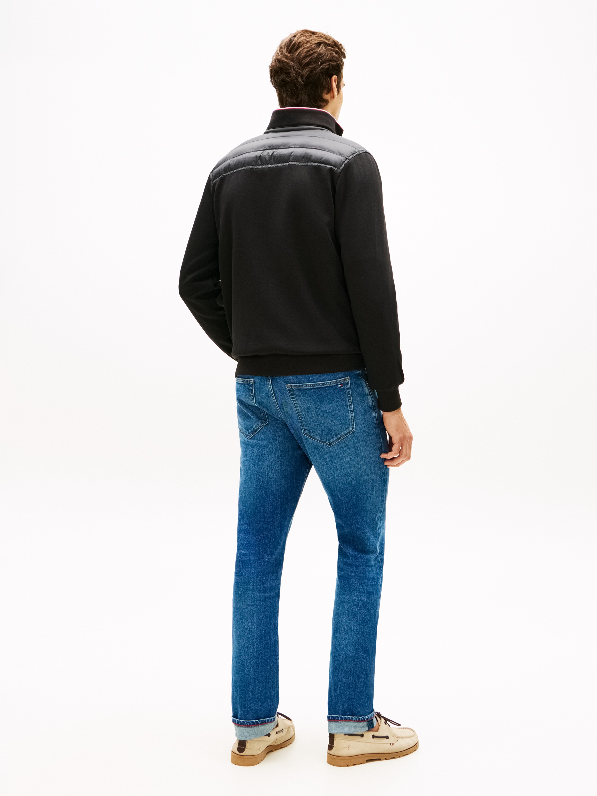 Tommy Hilfiger Steppjacke »MIX MEDIA mit Stehkragen« unifarben, casual, regular fit, Baumwollmix,