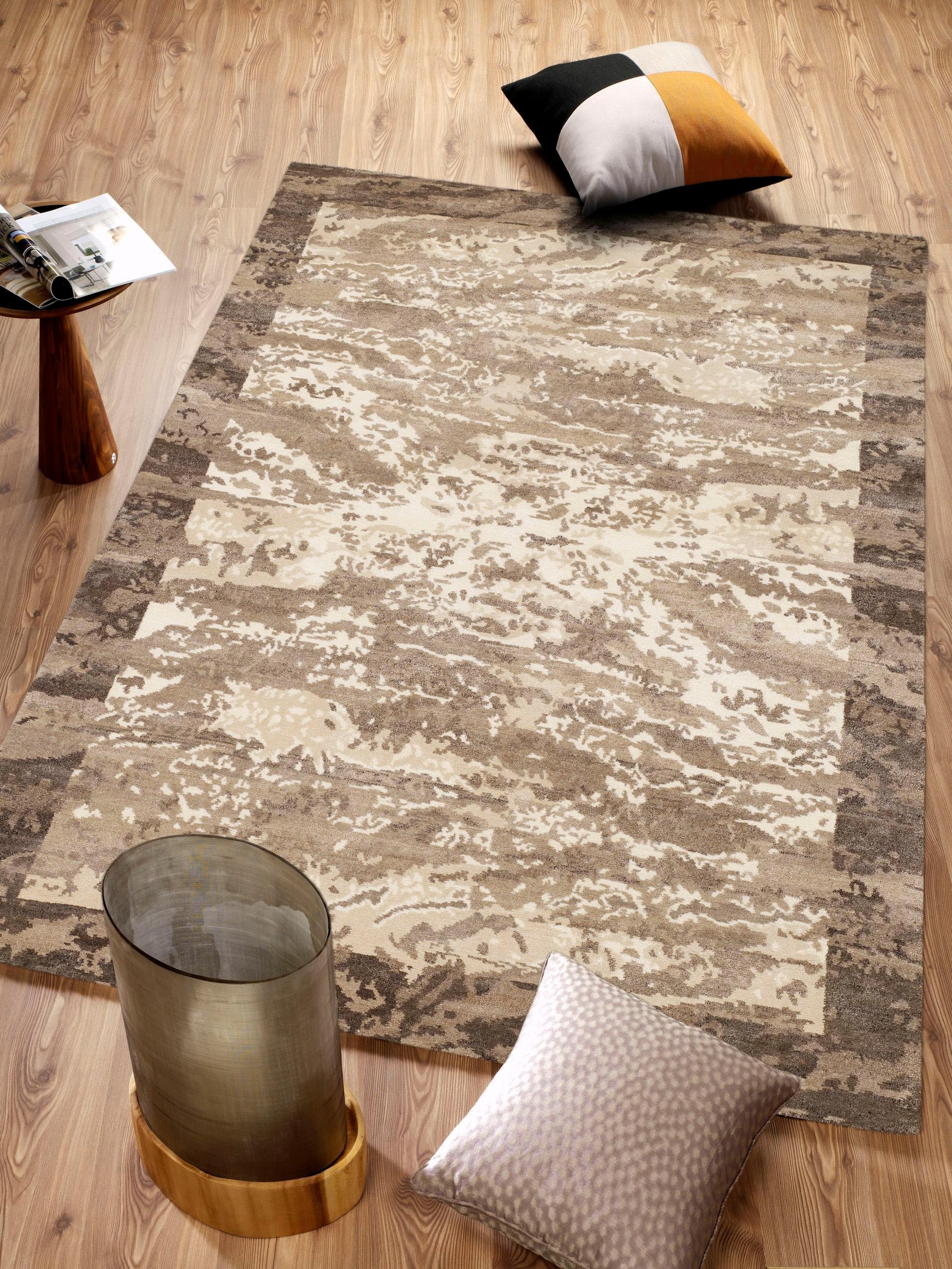 Image of OCI DIE TEPPICHMARKE Teppich "AWARD SIRI" rechteckig 15 mm Höhe handgeknüpft, echter original Nepal Design Teppich. 100% Naturfaser