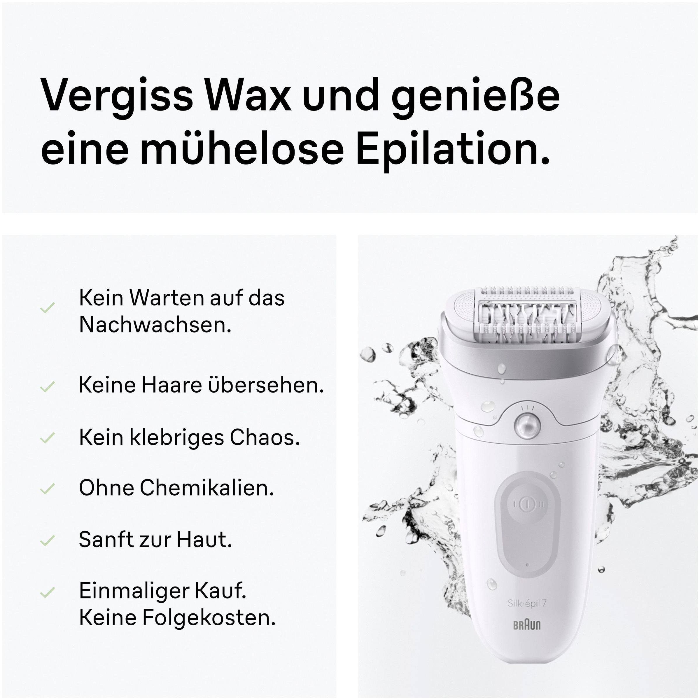 Braun Épilateur »Silk-épil 7 SE7-241« accessoire rasoir & tondeuse, Wet&Dry