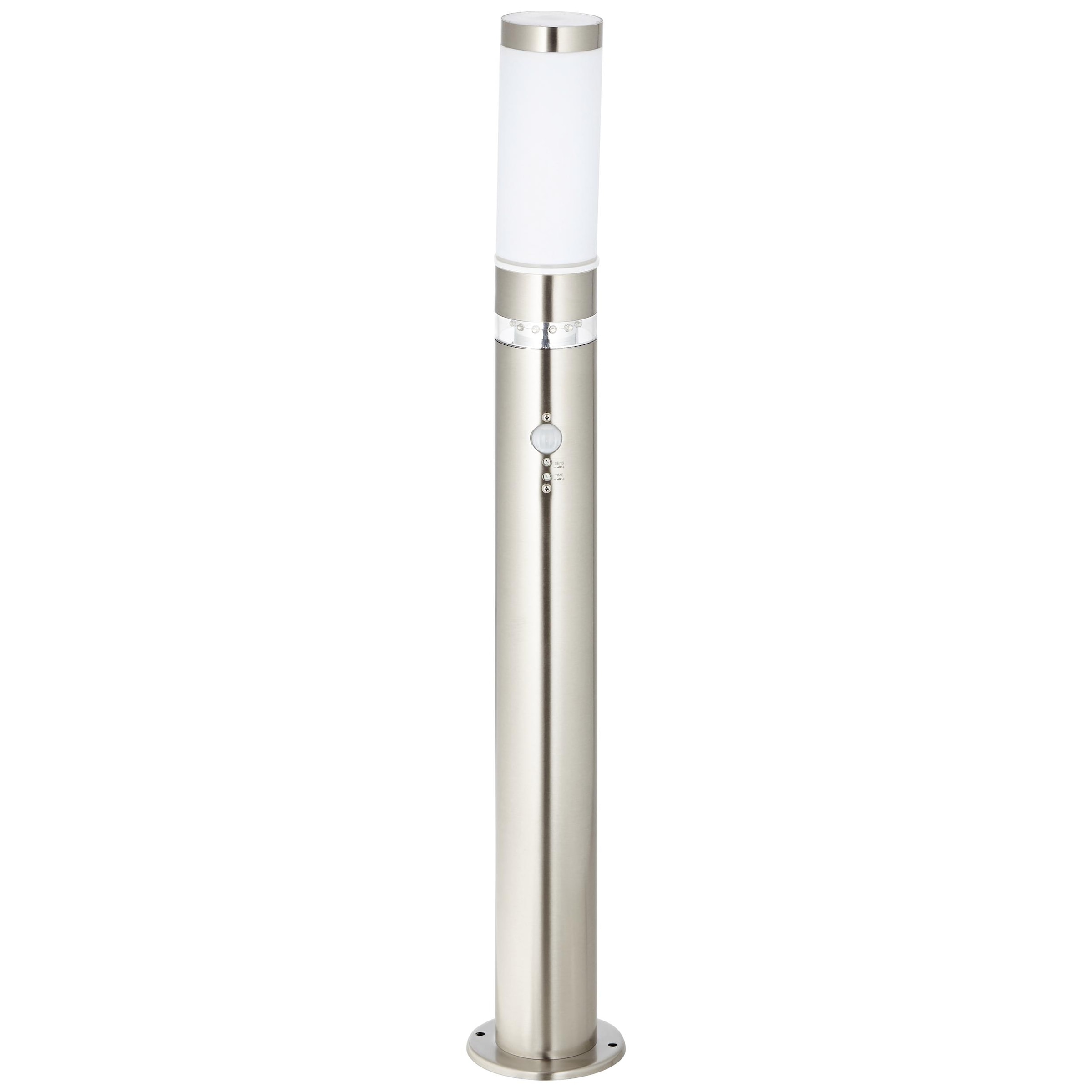 Brilliant Aussen-Stehlampe »BOLE« LED-Modul 78 cm Höhe, Ø 8 cm, Bewegungsmelder, E27, Metall/Kunststoff, edelstahl