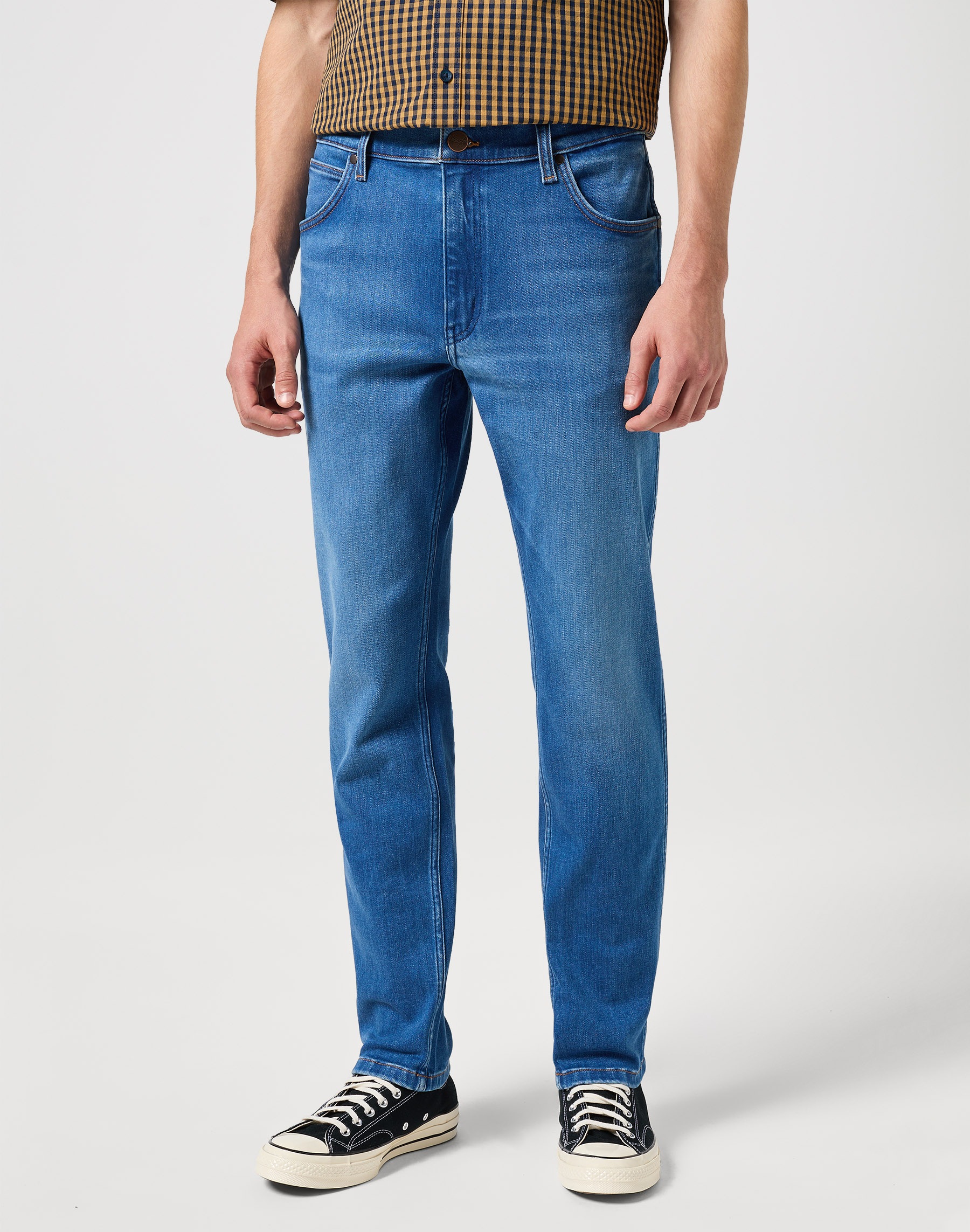 Image of Wrangler Tapered-fit-Jeans "River" Regular fit