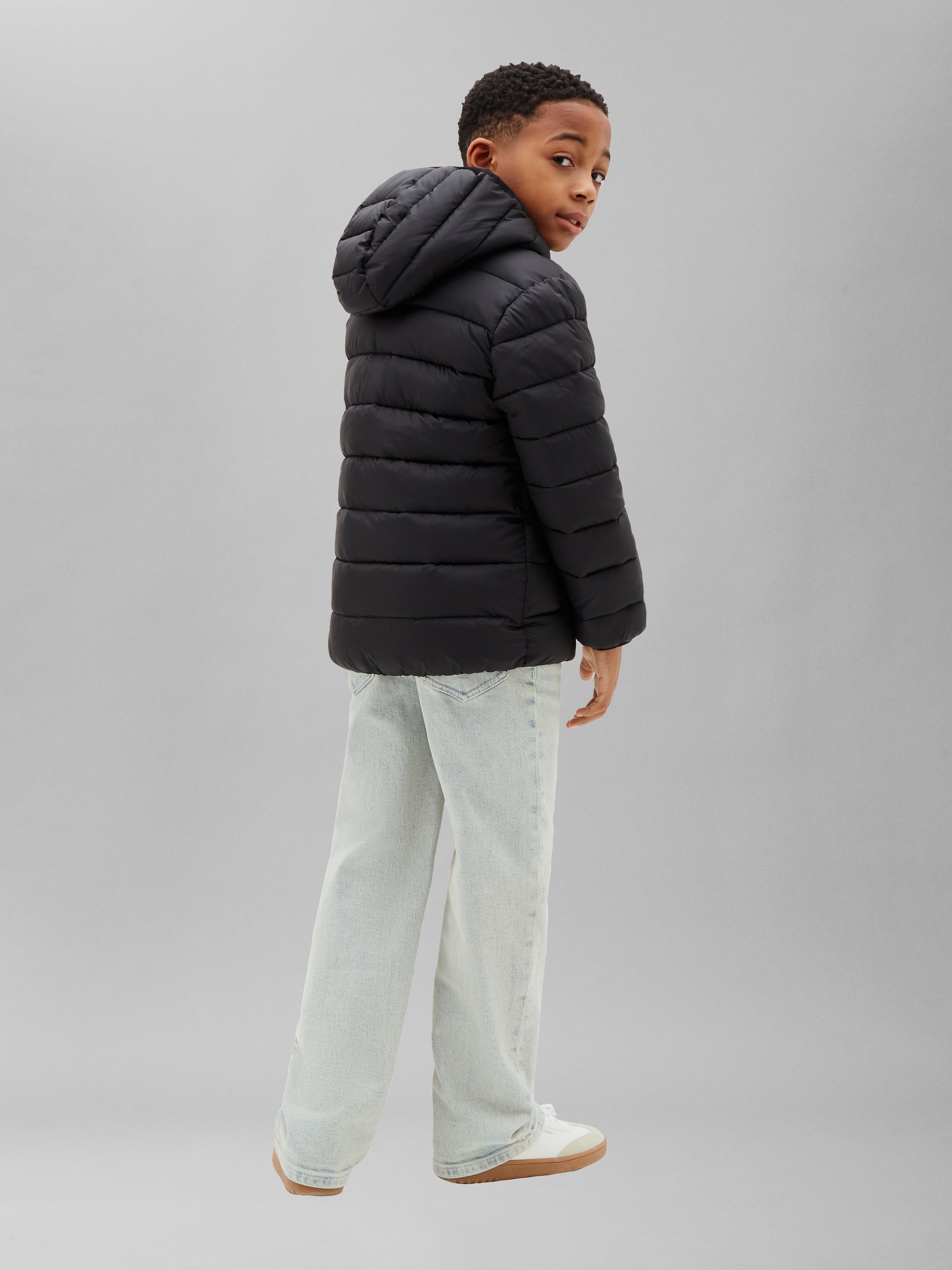 Calvin Klein Jeans Steppjacke mit Kapuze Regular Fit, Logostickerei