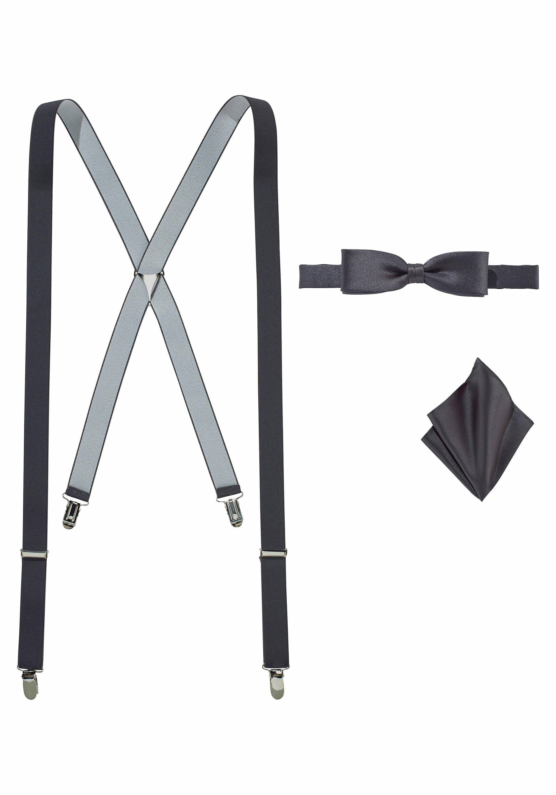 Image of J.Jayz Hosenträger, 3tlg. Set Fliege mit Hosenträgern und Einstecktuch bei Ackermann Versand Schweiz