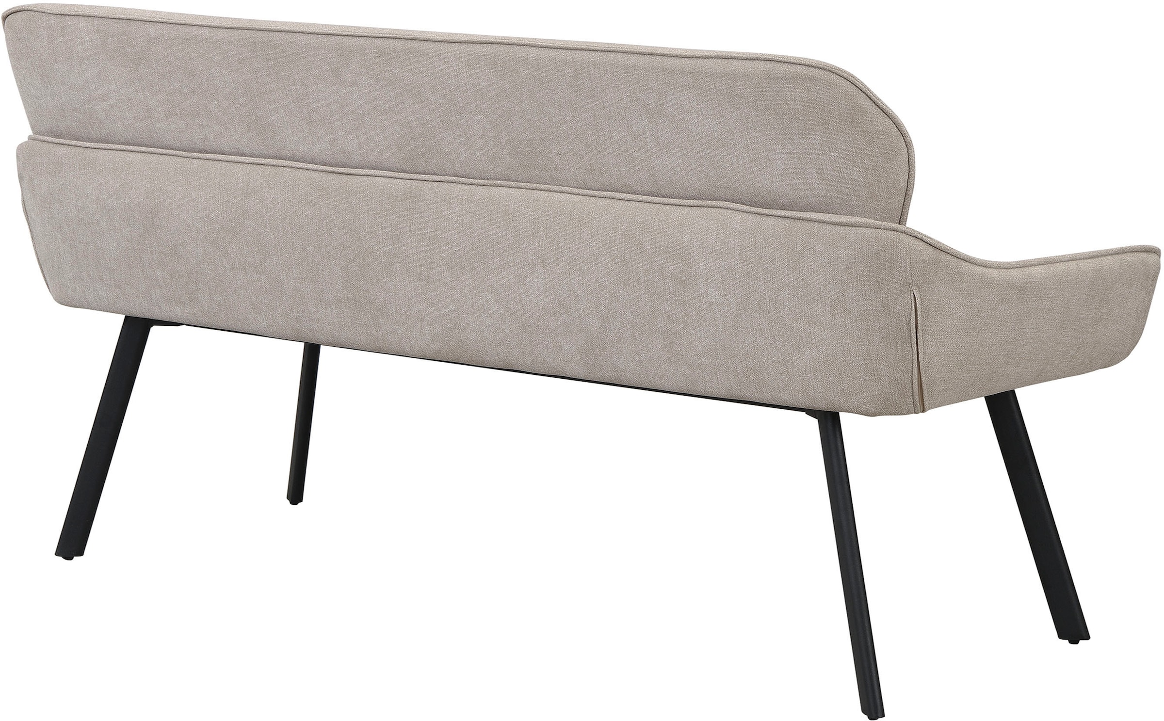 byLIVING Banc »Rico« 1 cuis tlg. gemütliche Esszimmerbank in 140 oder 160cm, hochwertiger Stoffbezug