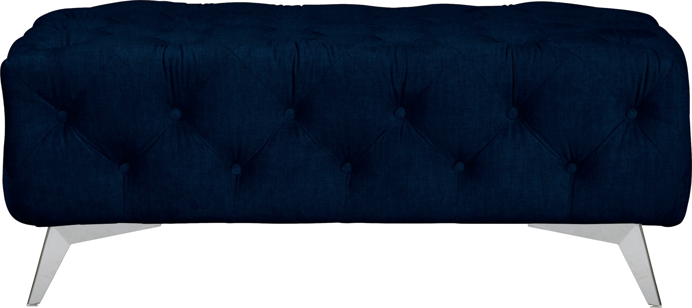 Image of Home affaire Polsterhocker "Glynis" aufwändige Knopfheftung, moderne Chesterfield Optik, Fussfarbe wählbar