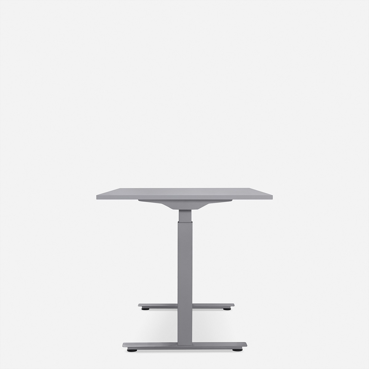 Schreibtische »WRK21 Schreibtisch Smart 100 x 60 cm, Höhenverstellbar, Grau Uni / Grau«