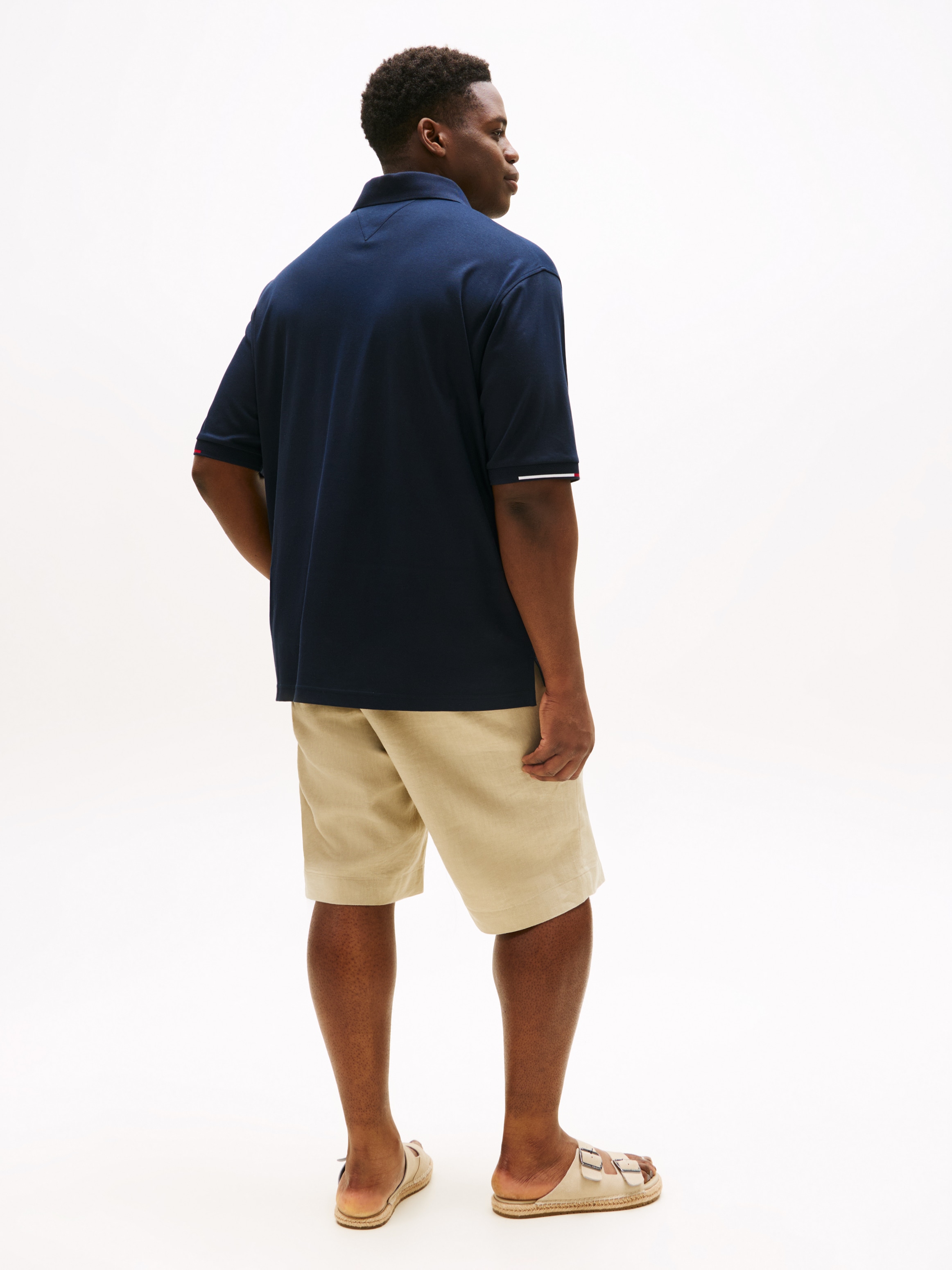 Tommy Hilfiger Big & Tall Poloshirt »BT-INTERLOCK FLAGCUFF SLIM FIT-B«, Grosse Grössen