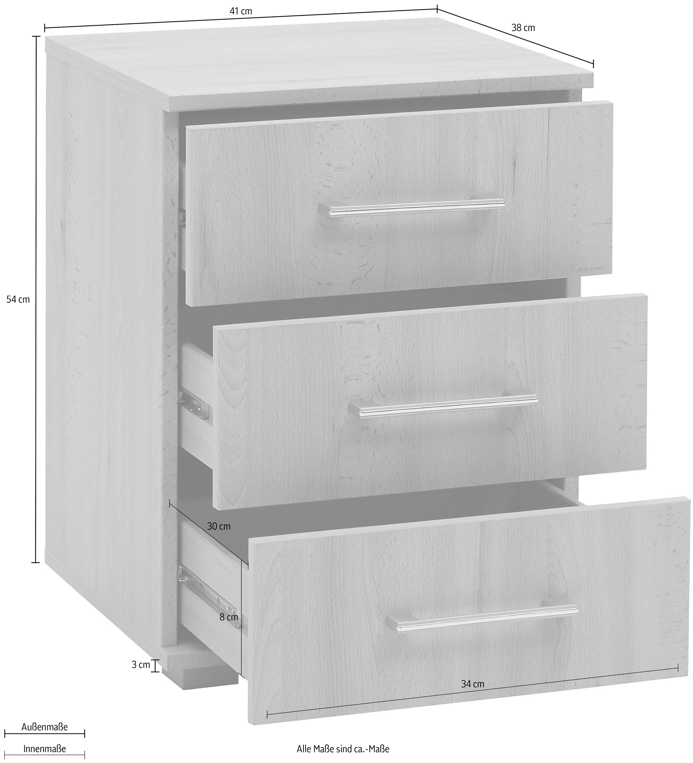 priess Table de nuit »Lindau«