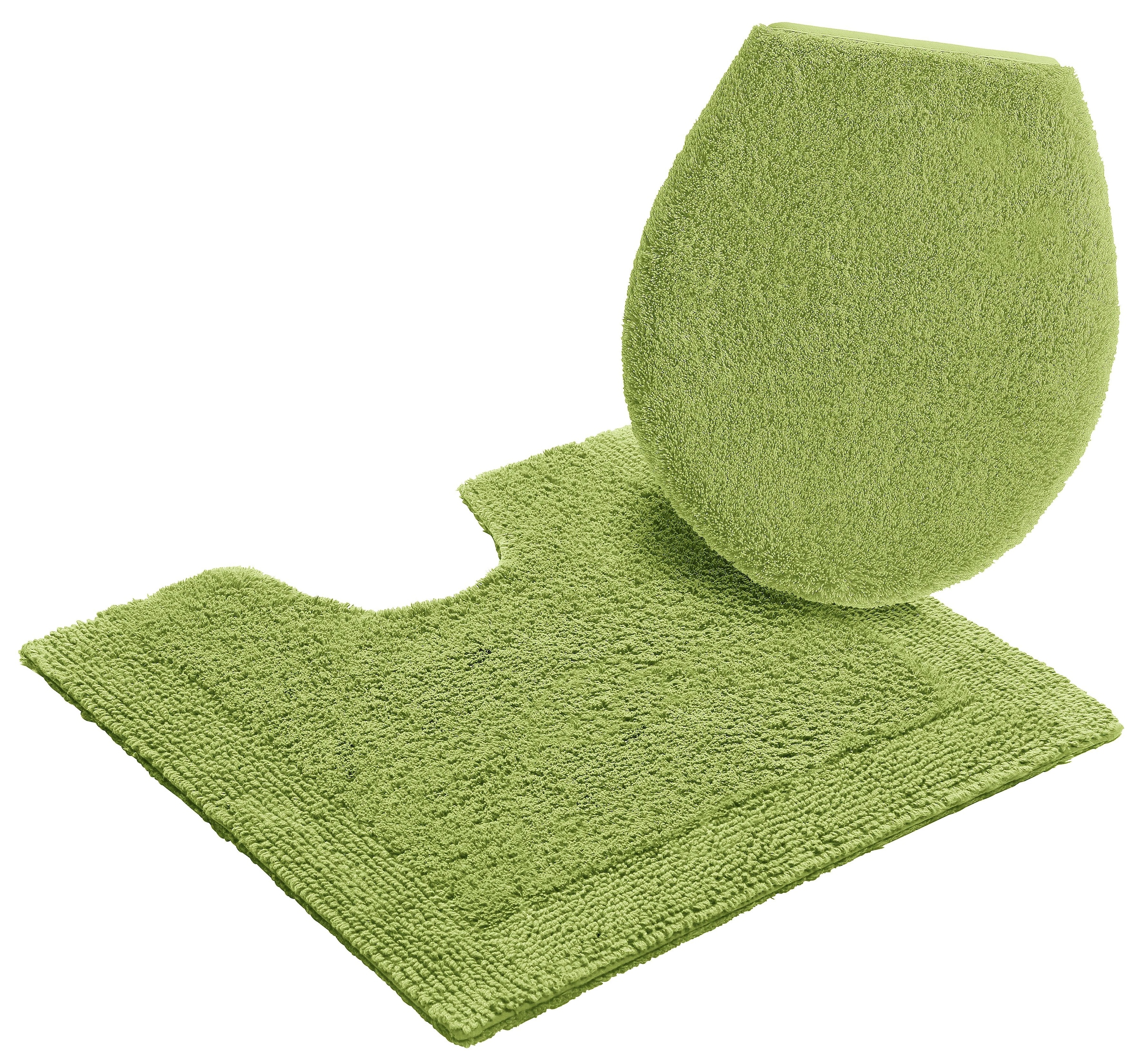 my home Badematte »Kapra, Badvorleger, Badezimmer Teppich«, beidseitig nutzbar-fussbodenheizungsgeeignet-strapazierfähig, mit Bordüre, Badteppich, Badematte, Baumwolle