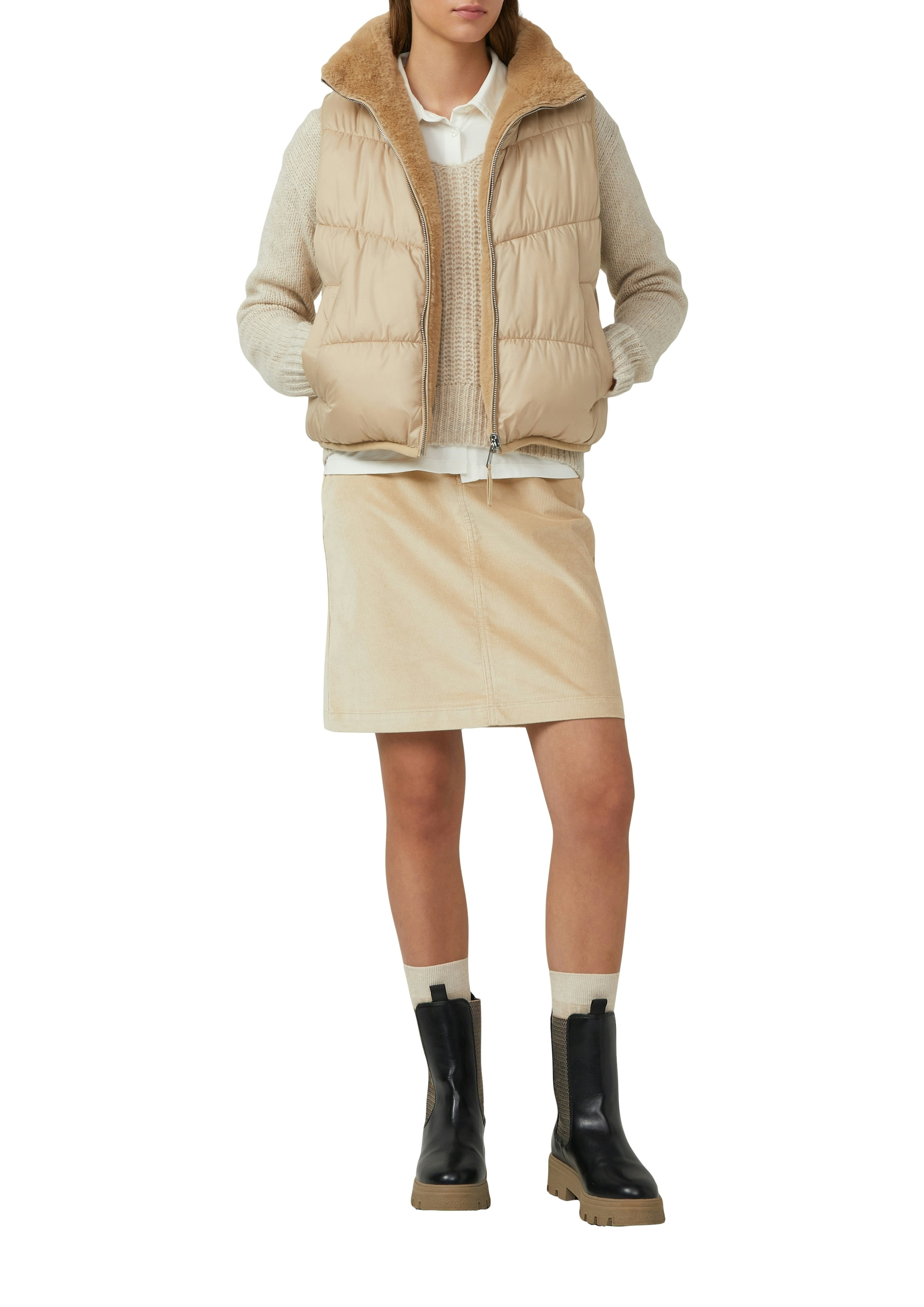 s.Oliver Jupe en velours style Five-Pocket