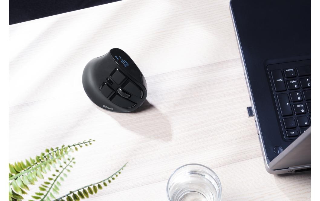 Trust ergonomische Maus »Voxx Rechar«, Bluetooth-USB, Rechtshänder