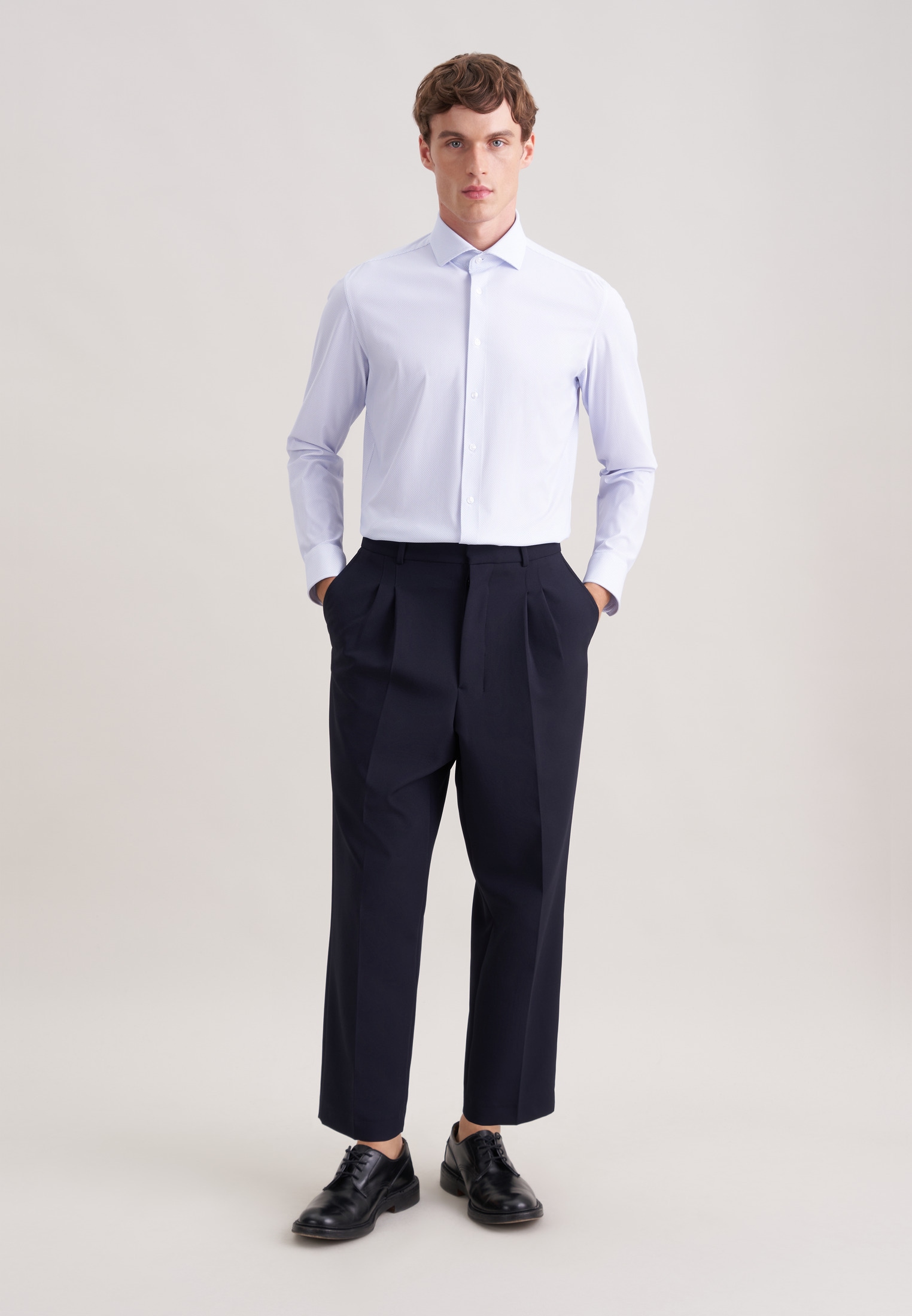 seidensticker Businesshemd »Schwarze Rose« Slim 1/1 Kentkragen Druck