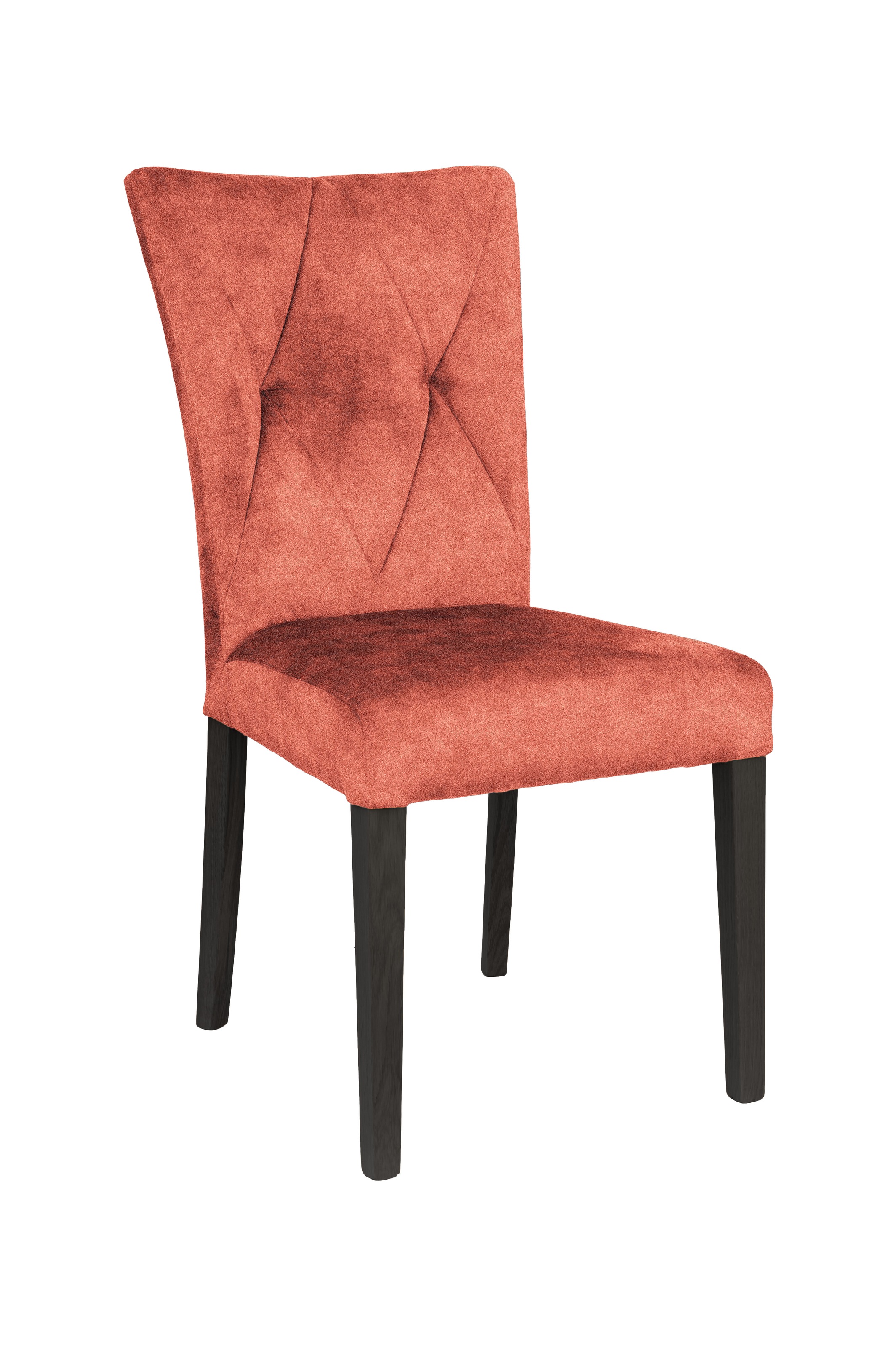 Home affaire 4-Fussstuhl »Diamond«, (Set), 2 St., Samtvelours, Sitz und Ruecken gepolstert