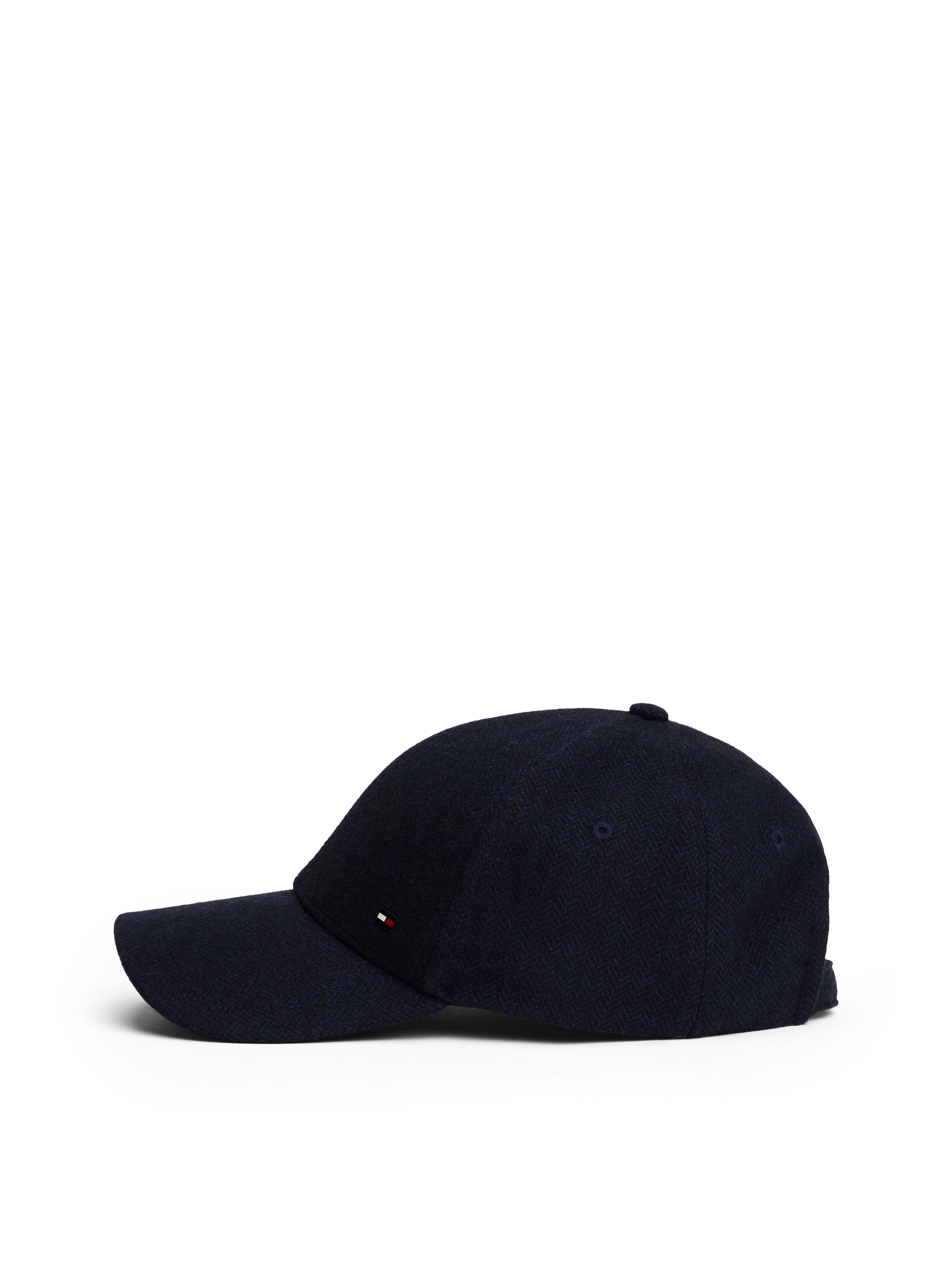 Tommy Hilfiger Baseball Cap »TH FLAG HERRINGBONE 6 PANEL CAP«, mit Klemmschnalle, aus Wollmischung