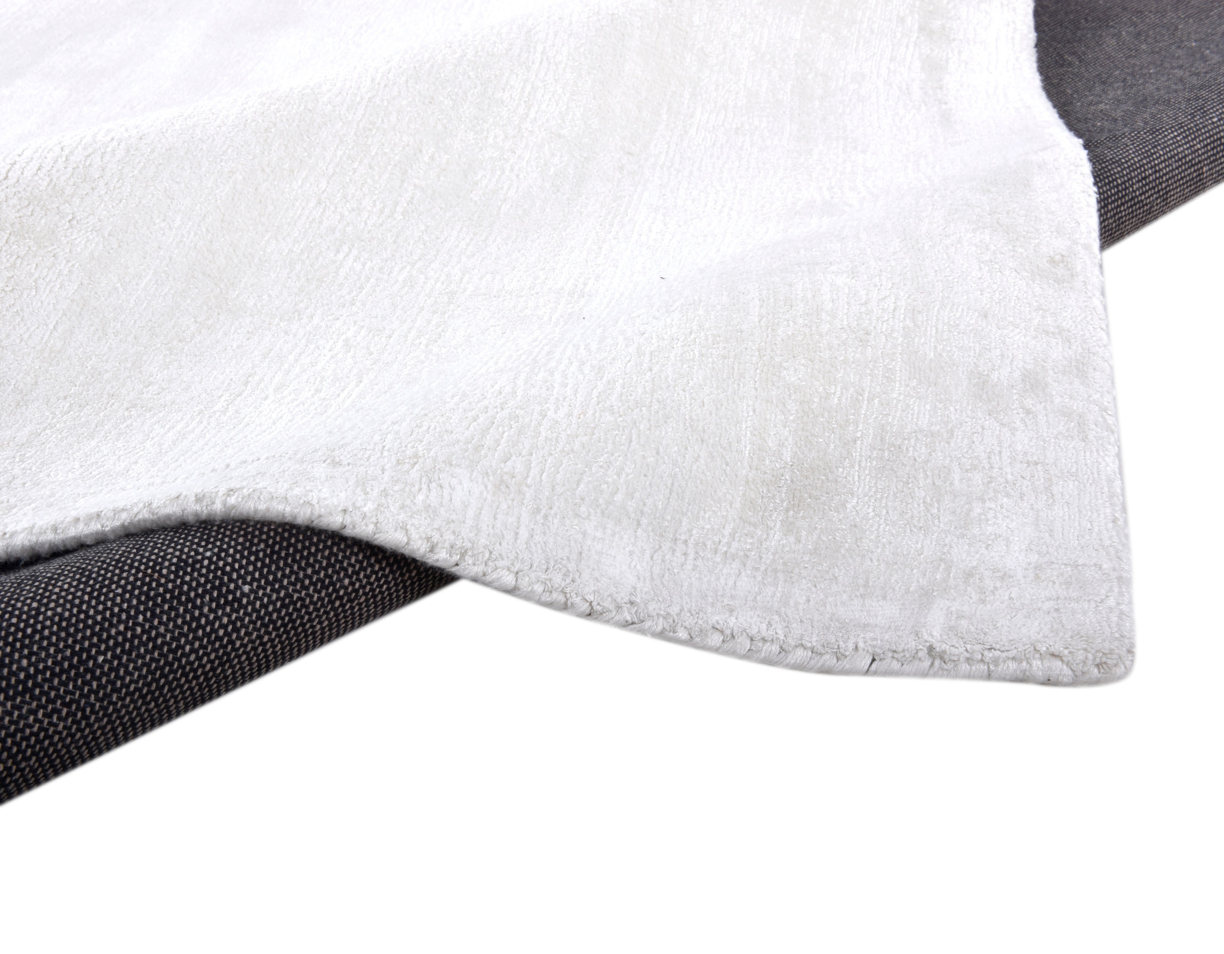 TOM TAILOR HOME Teppich »Shine uni«, rechteckig, 8 mm Höhe, Handweb Teppich, 100% Viskose, handgewebt, mit elegantem Schimmer