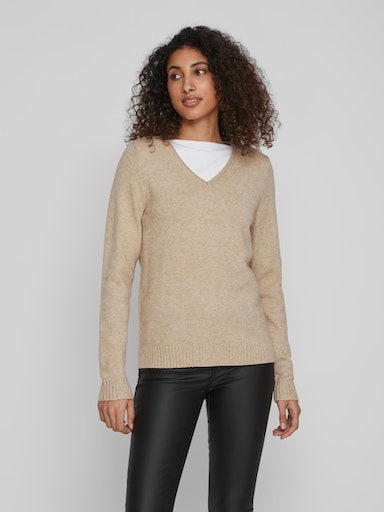 V-Ausschnitt-Pullover »VIRIL V-NECK L/S KNIT TOP - NOOS«