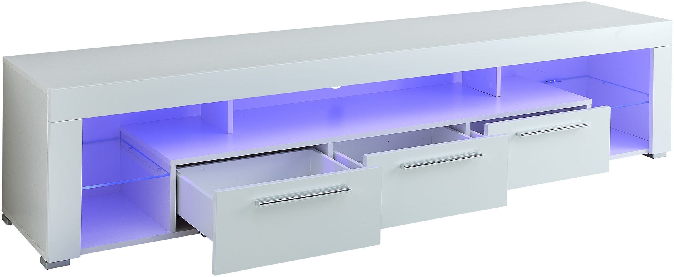 Stolkom TV-Schrank »Goal« 3 Schubkästen, 5 offenen Fächern, Stellmass 200/44/44 cm