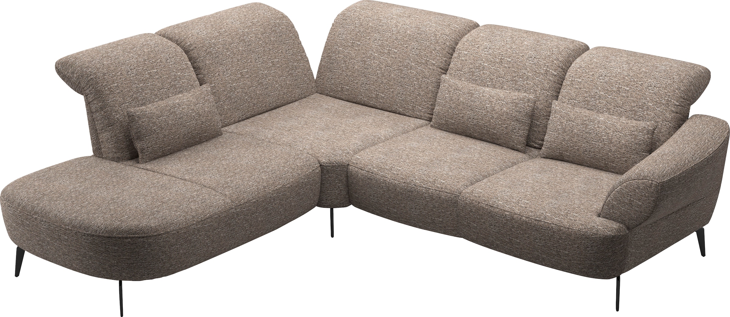 sit&more Ecksofa »Dance, L-Form, inkl. Sitztiefenverstellung«, inkl. Click&Seat, optional mit Kopfteilverstellung