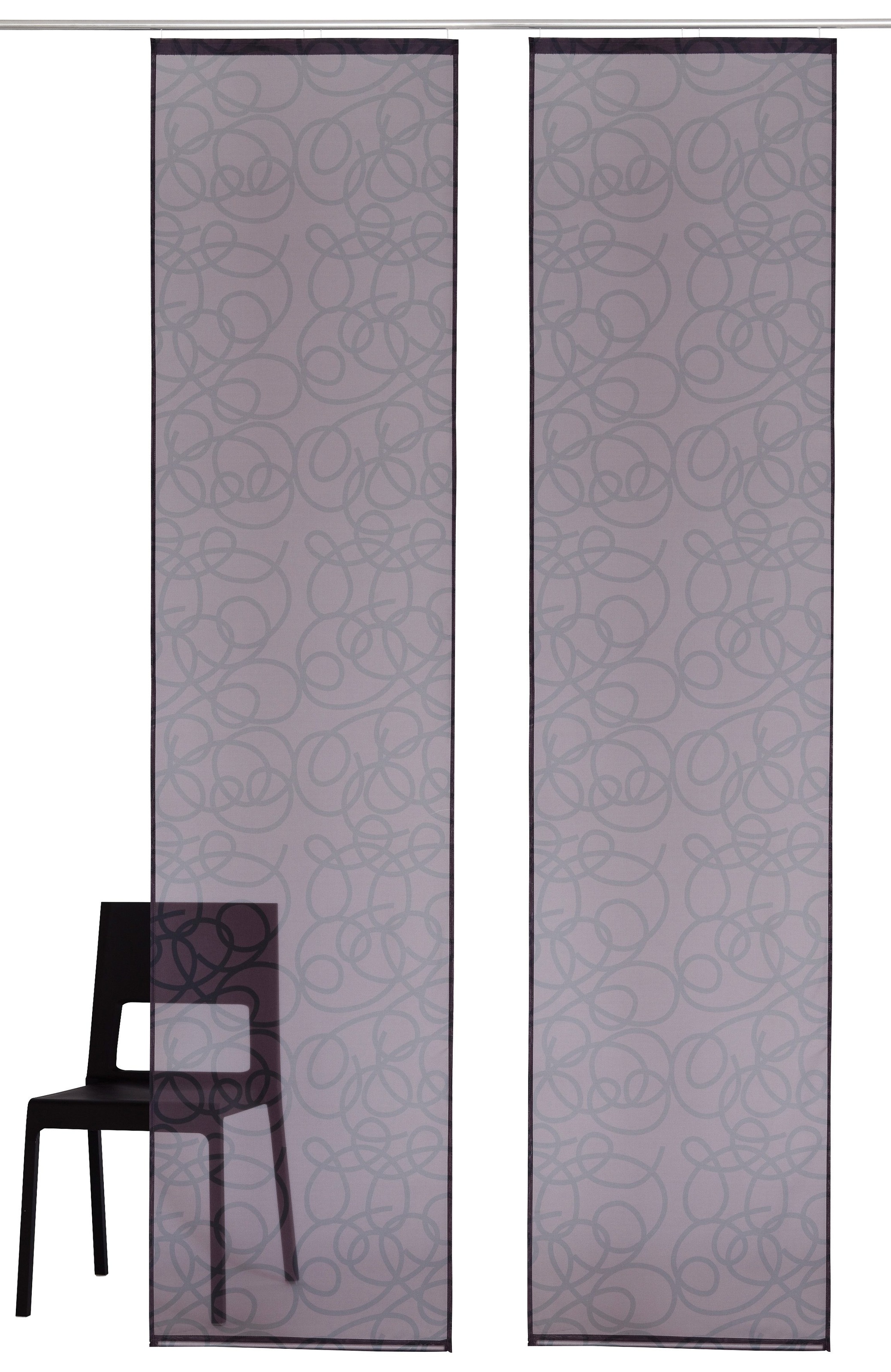 Image of my home Schiebegardine »Tanaro«, (2 St.), Fertiggardine, inkl. Befestigungsmaterial, transparent bei Ackermann Versand Schweiz