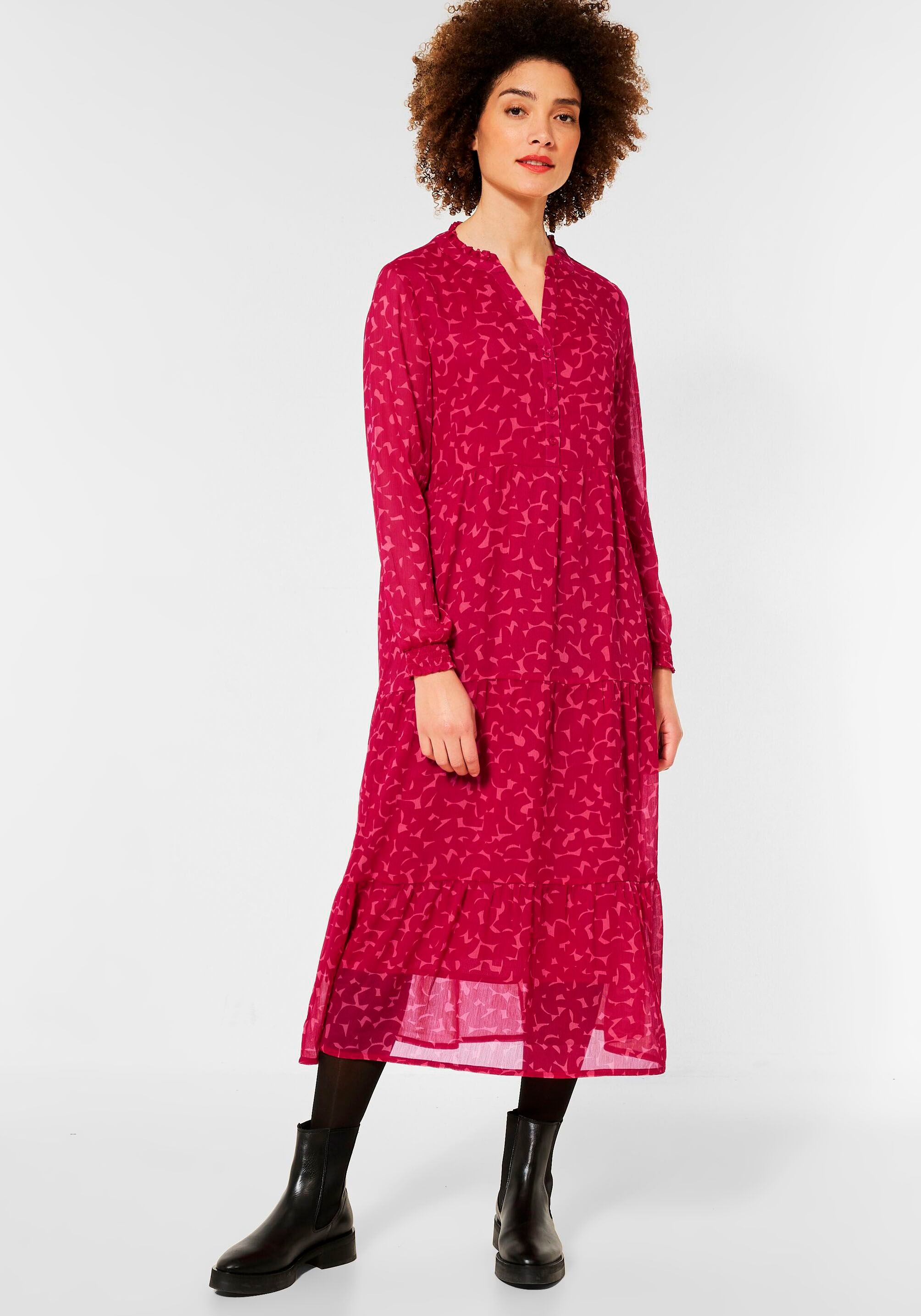 STREET ONE Chiffonkleid »Chiffon Tunic mit versandkostenfrei bestellen Allover-Print Dress«