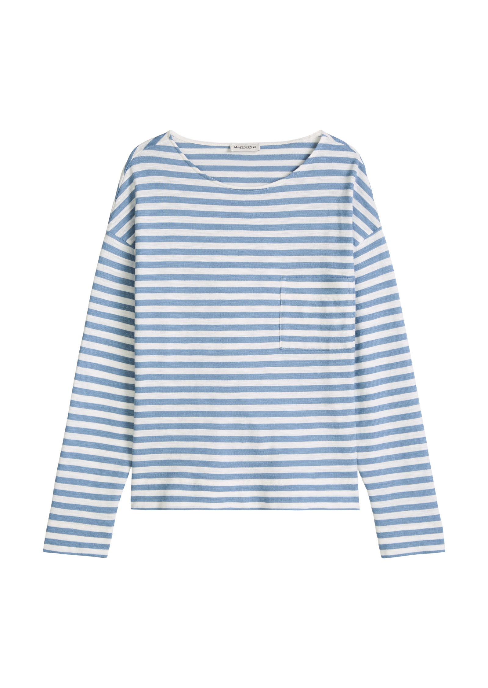 Marc O'Polo Langarmshirt Ringel-Longsleeve regular fit aus Slubjersey