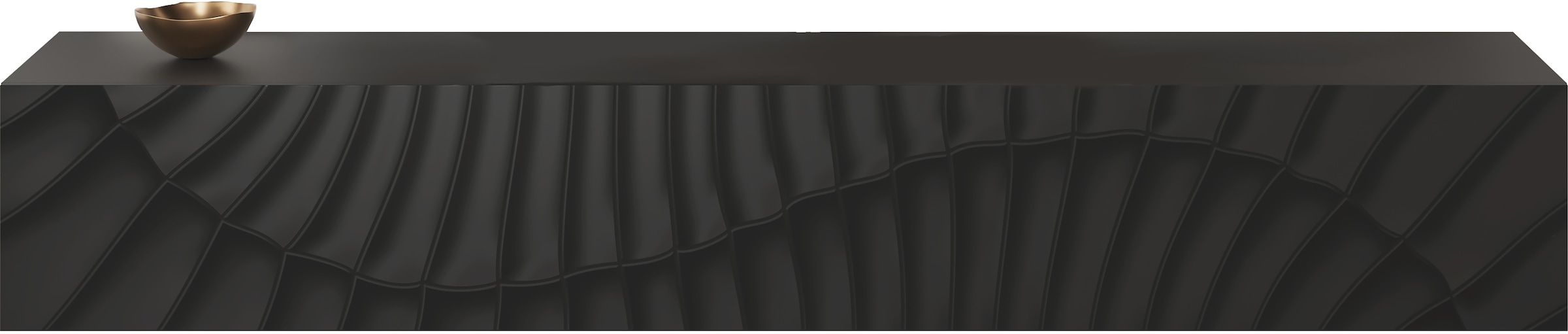 INOSIGN Lowboard »Snake Breite 180 cm, modernes TV-Board hängend mit 1 Klappe,«, TV-Möbel, TV-Schrank, Front mit Siebdruck