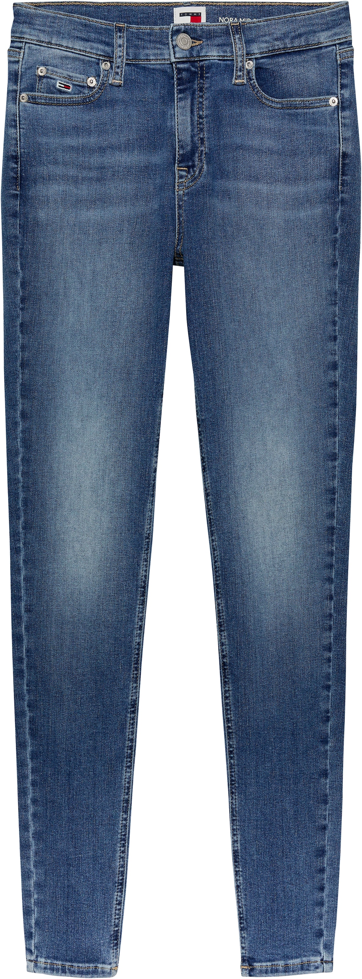 Tommy Jeans Skinny-fit-Jeans »Tommy Jeans - Damenjeans- NORA Mid Rise - Skinny Fit«, mit Waschung, Logo-Badge