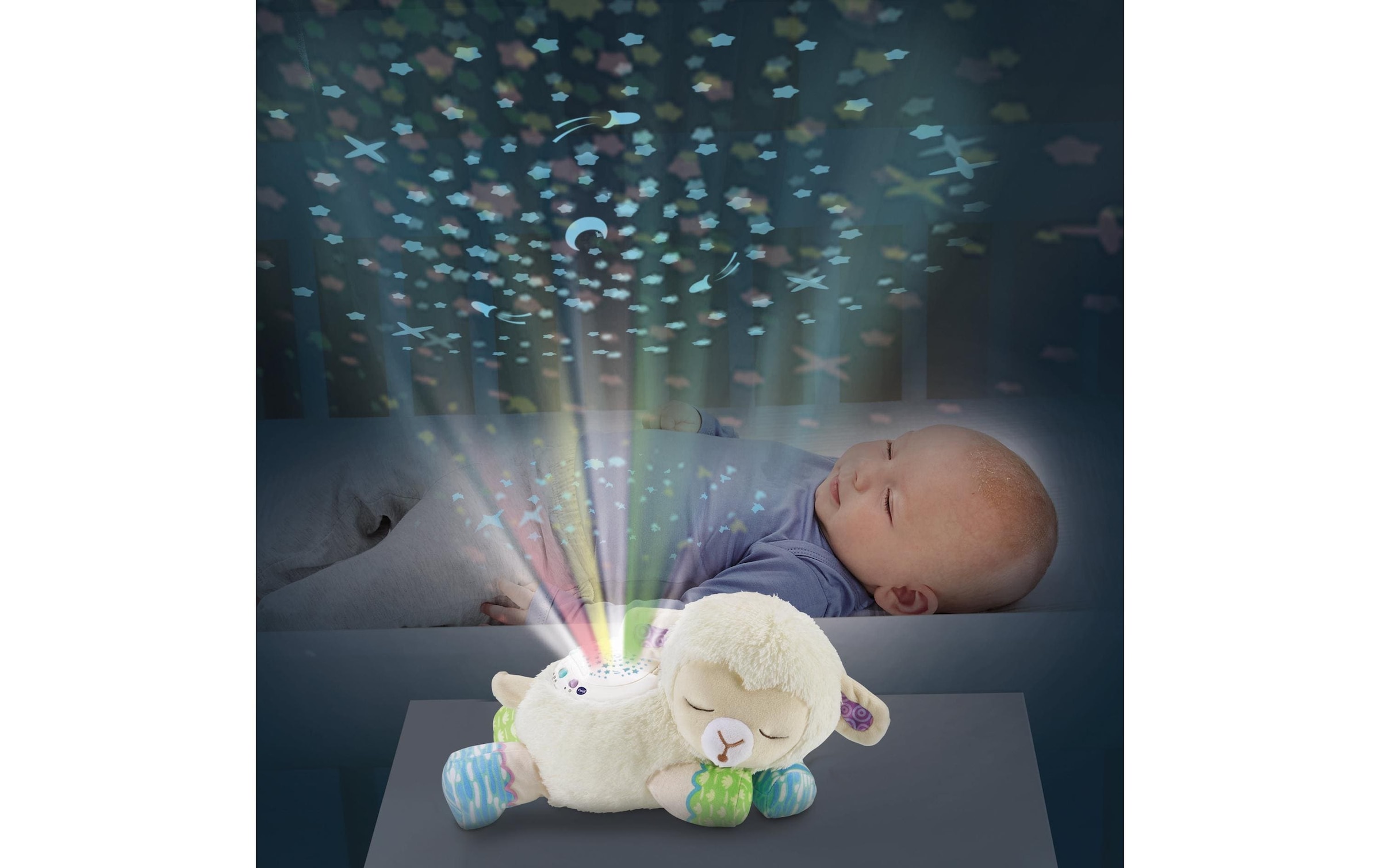 Vtech® Nachtlicht »mouton Nuit étoilée 3 en 1« Farbwechsler | Warmweiss