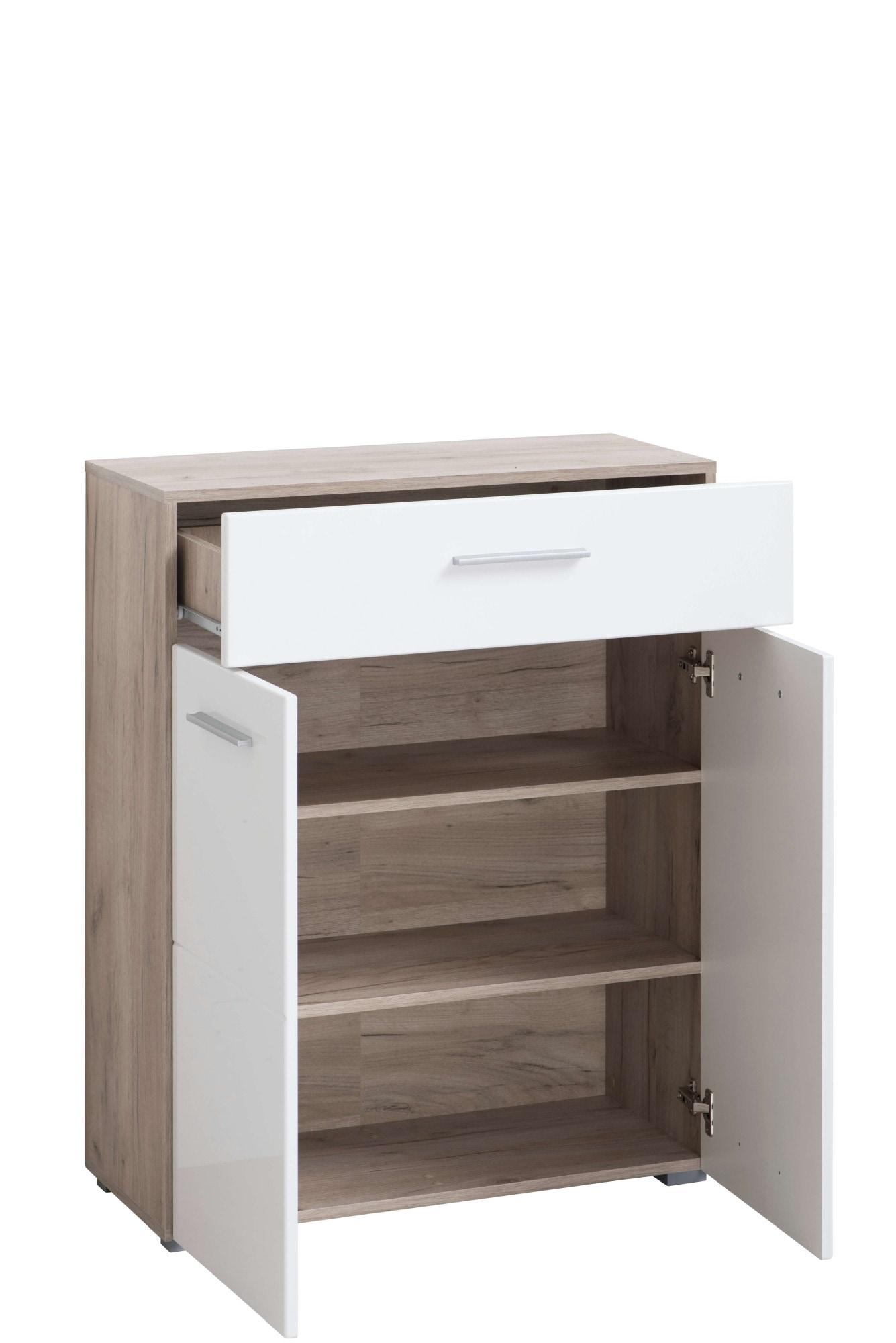 Home affaire Schuhschrank »Beny, Schuhkommode, Schuhregal, mit einer Schublade, Höhe 98 cm« Hochglanzfronten, 2 Türen, Breite 79 cm