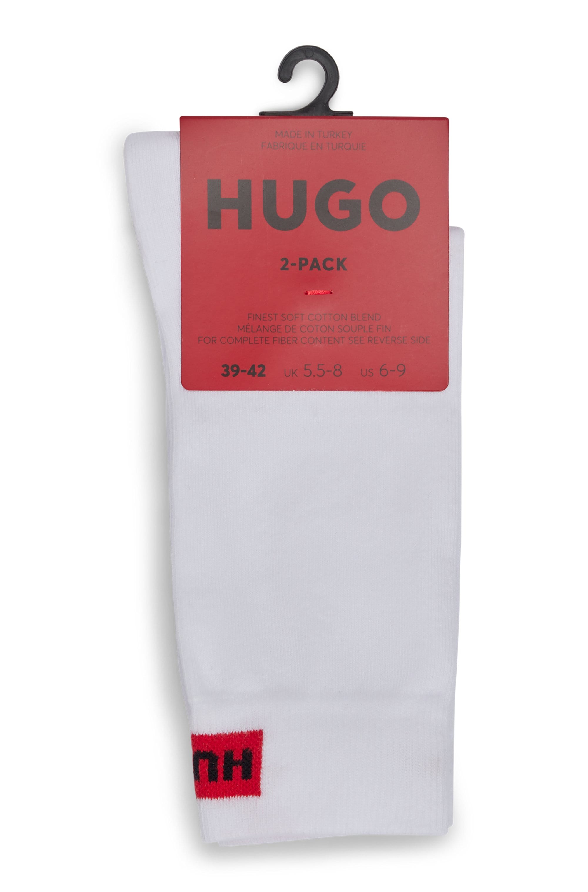 HUGO Underwear Businesssocken »2P RS LABEL CC W« Packung, 2er, 2 Paar tlg. mit eingesticktem Markenlabel
