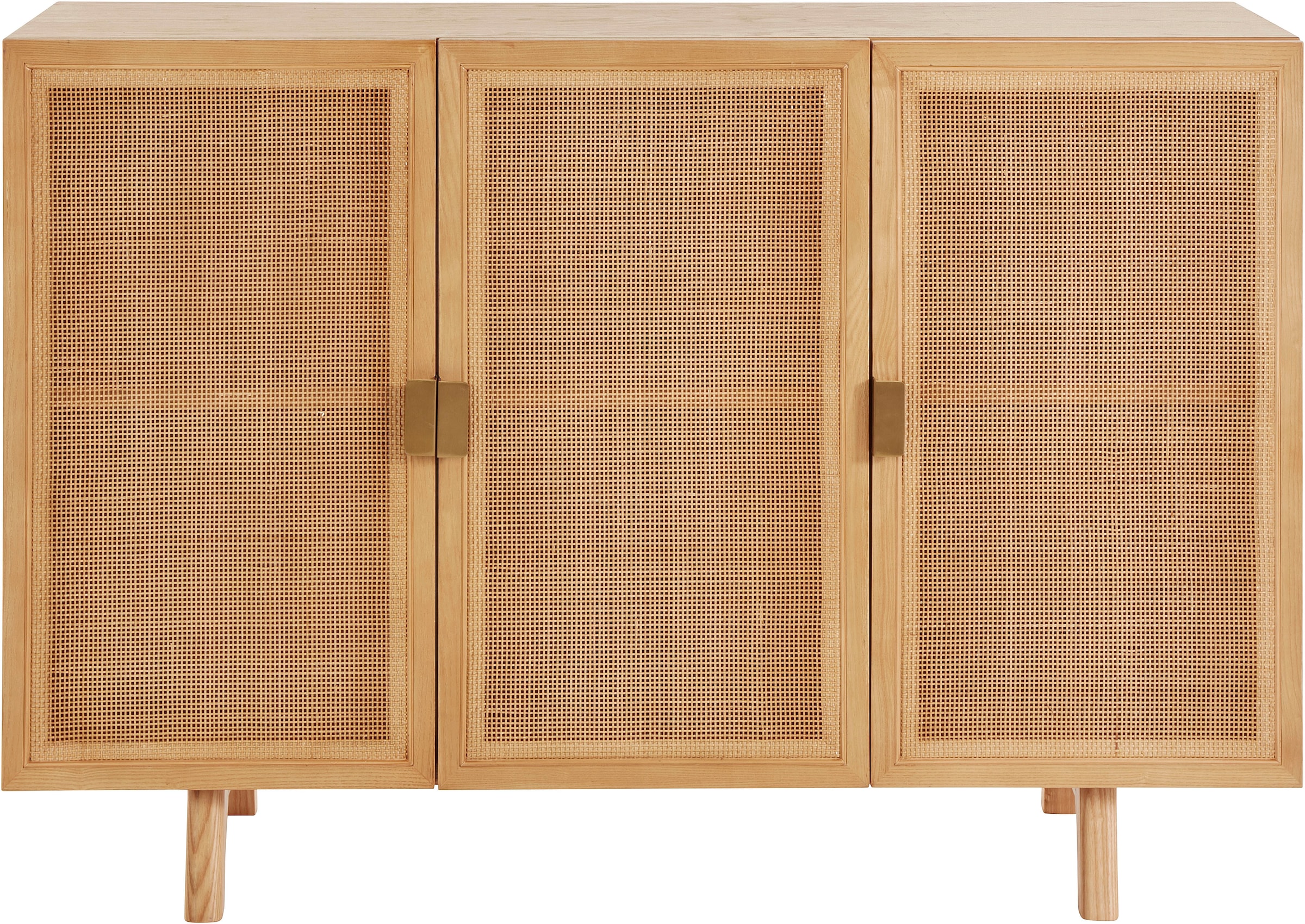 Image of LeGer Home by Lena Gercke Sideboard »Lina«, Mit Rattan Einsatz, 4 Innenfächer, teilmassiv bei Ackermann Versand Schweiz